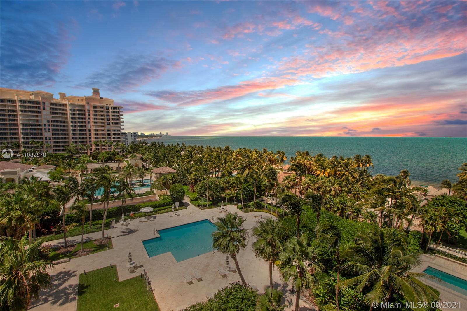 Welcome to The Ocean Club and experience Key Biscayne's living at its finest.  This 5 bedroom 5 1/2 bath condominium features a spacious open floor plan which maximizes the water views from all vantage points. Lots of natural light fills this home.  Contemporary kitchen with Sub Zero and Miele Appliances. Enjoy the outdoors with large terraces to take in the unobstructed views of the Ocean and Biscayne Bay. Enjoy the luxurious lifestyle the Ocean Club has to offer - Restaurants, Tennis Club and Beach Club, playground, pool, fitness center, spa and more.