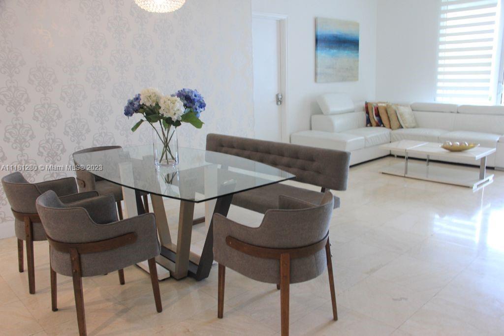 Spectacular and elegant unit, very large and beautifull 2 bedrooms with wood flors and 2.5 bathrooms. Open moderm kitchen with granite counter top and stainless steal appliances. completely remodeled.and the great panoramic view to the oleta park. the building has a fiftness center, tennis court, heated swimming pool, kids play room and a club house, 24-hours valet and security and such more just minutes away from tthe beach.