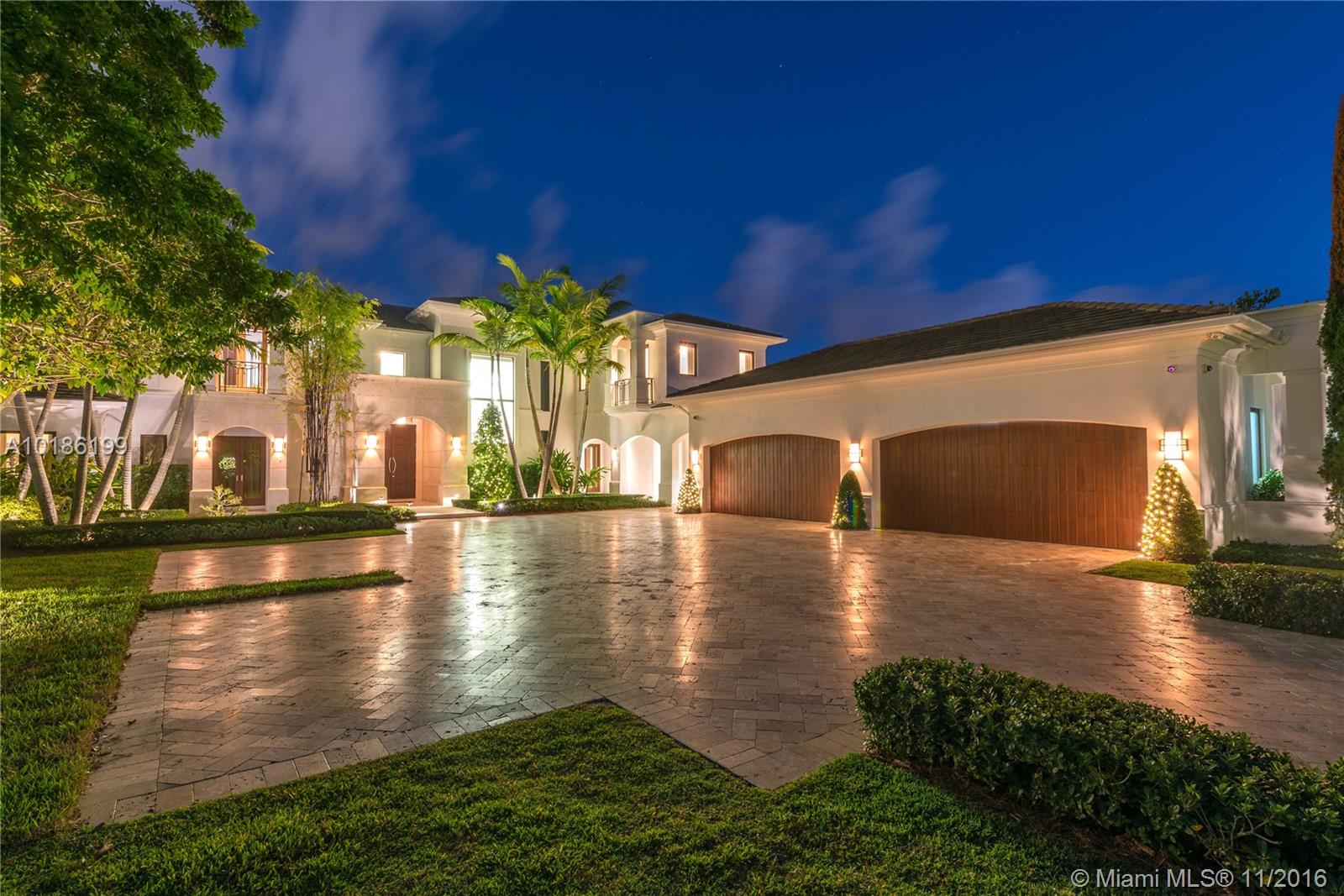 Completely remarkable home located in the most sought after block in Pinecrest! This masterpiece has been artistically designed, from the concrete roof to the marble flooring - the home has all the finest features a highly luxurious home should have! Modern design, home theater, FANTASTIC pool and spa, outdoor kitchen and entertainment space in unparalleled. This is dream home and a must see.  (Also for sale, 8901 SW 63rd Ct) - OFFICIAL size is 11,226 sqft!  Bigger than tax roll.