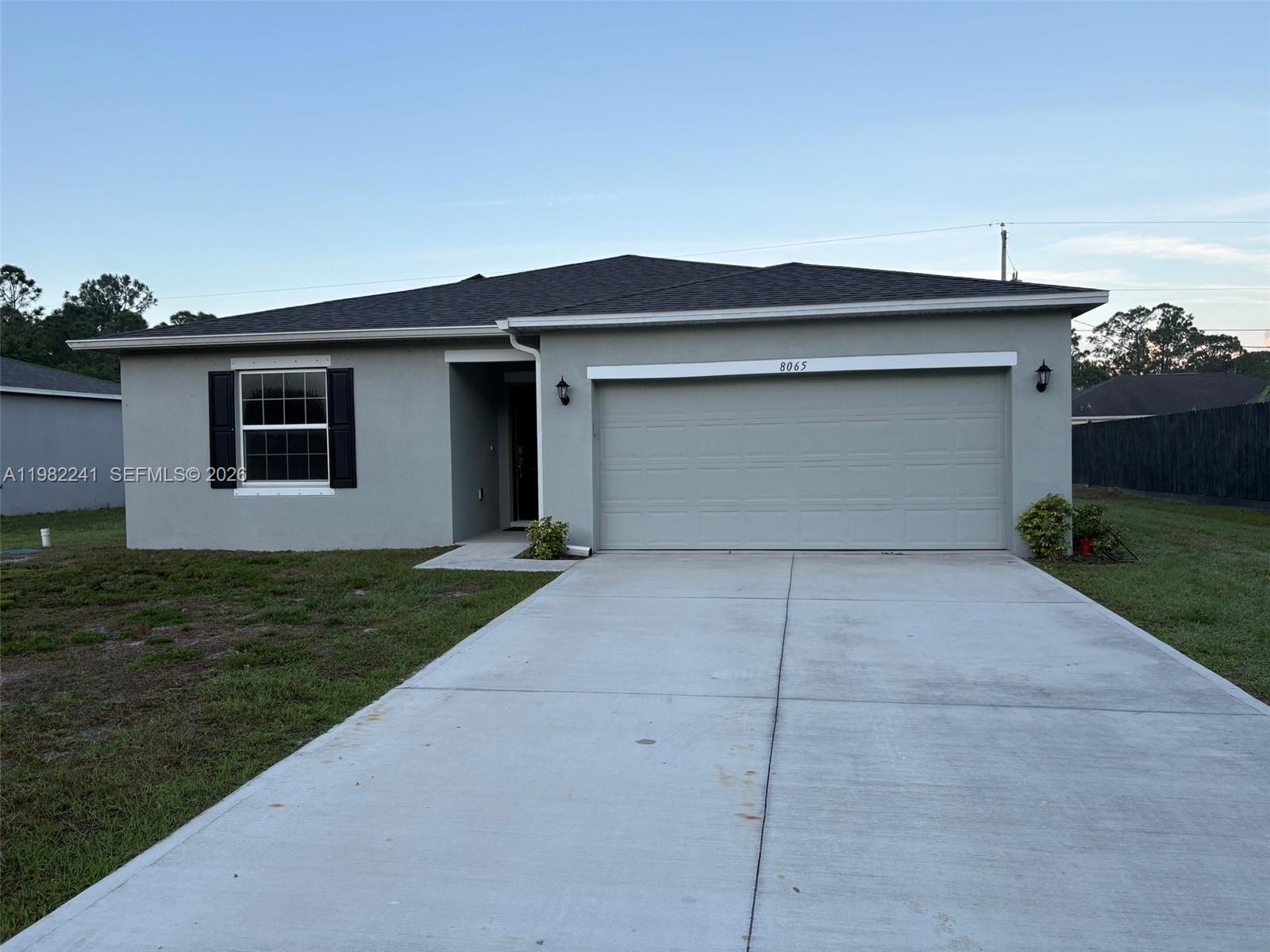 Beautiful 3 bedroom, 2 bathroom home built in 2022 on nearly a quarter acre lot. Spacious layout with a 2 car garage and large driveway with room for multiple vehicles.Wide side yards offer space for a boat or RV, subject to city approval. The property is well maintained and move in ready. The house present a system softener for the well water system
Solar panels help keep electricity costs very low. Quiet and peaceful area, perfect for relaxing evenings and weekends.
Call for more details or to schedule a showing