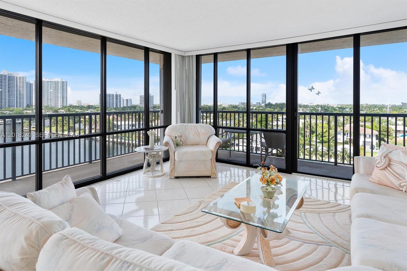 Experience the pinnacle of waterfront elegance in this massive 1,360 sq. ft. corner residence featuring highly desirable southern exposure and breathtaking panoramic views of the Intracoastal Waterway and the sparkling South Florida skyline. This oversized 2-bedroom, 2-bathroom home is filled with natural light and offers one of the largest floor plans in the building.
Designed for seamless indoor-outdoor living, the open and airy layout is enhanced by floor-to-ceiling windows and sliding glass doors that showcase the stunning water views and lead to a spacious wraparound terrace, the perfect setting to watch yachts glide by or enjoy spectacular sunset views.
This exceptional residence offers rare scale, privacy and comfort. The building has successfully completed its 50-year recertification and features freshly painted exteriors, renovated common areas and a fitness center. Residents enjoy resort-style amenities including direct beach access, a heated saltwater pool, tennis courts, billiards, and 24-hour guard-gated security. Low HOA fees provide outstanding value and include Wi-Fi, water, and pest control.
Perfectly situated just minutes from Aventura Mall, Gulfstream Park, and FLL Airport. Whether you are looking for a serene primary residence or a coastal getaway, this property is a standout. 
Building showing hours: Monday–Friday 9:00 AM–5:00 PM and Saturday 9:00 AM–12:00 PM. No Sunday showings.