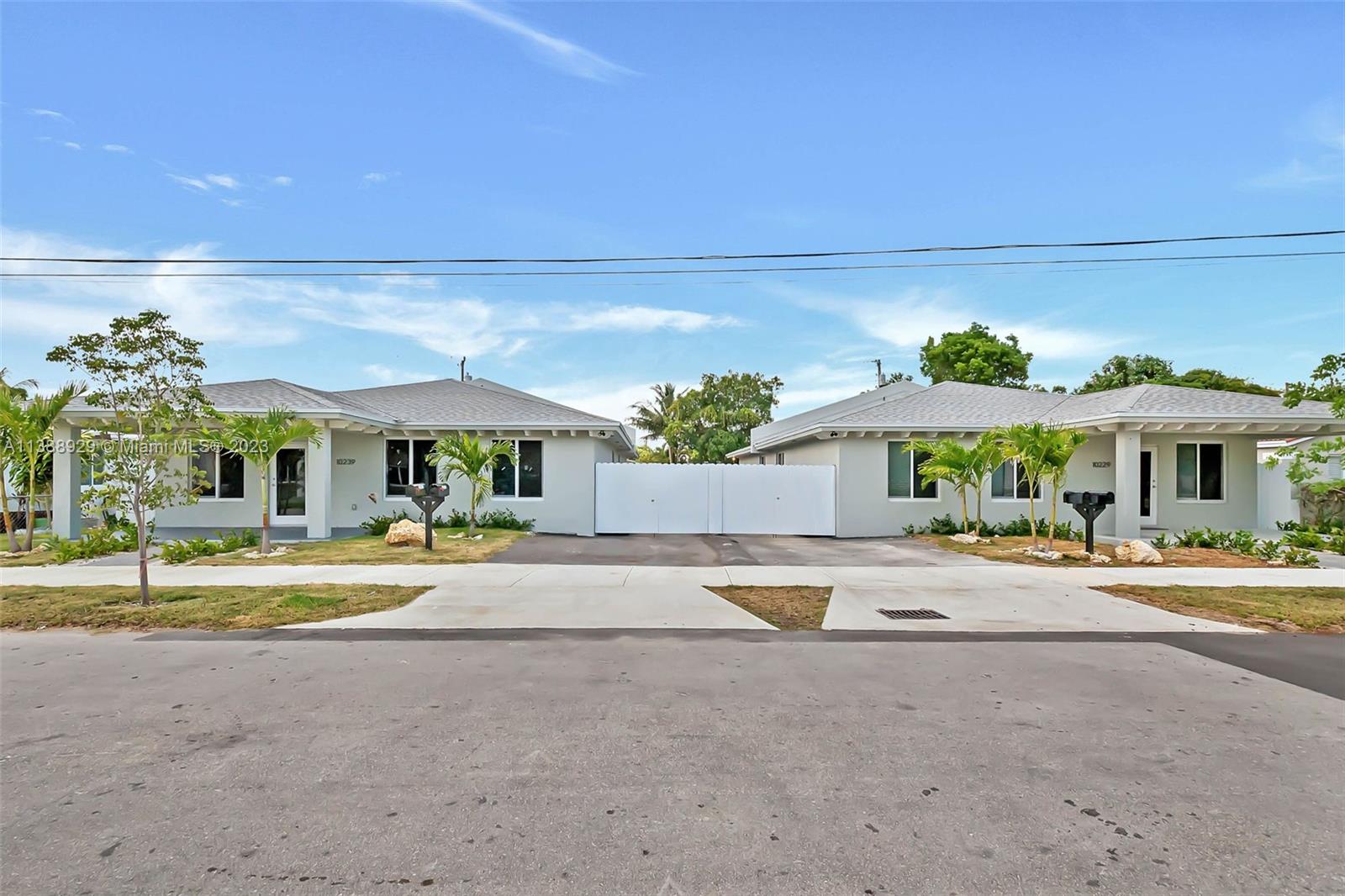 Brand new constructed Duplex property. Folio: 30-5032-010-0080 with Two (2) Different addresses:  
10239  + 10235 SW 173rd ST Miami, FL 33157
One Level, Both units are 3 bedrooms and 2 bathrooms. Gated with an open parking on the back of the properties.
Impact windows and doors, high-ceiling, porcelain floors, energy efficient LED lighting, stainless steel appliances.
Low Maintenance. Each unit with own Electrical and water Meter.