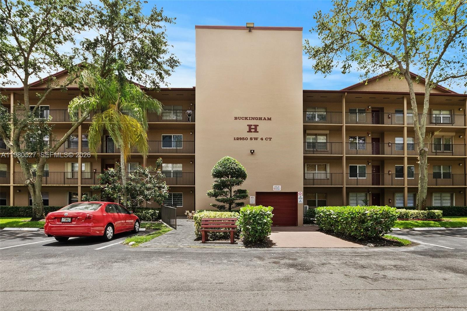 Step into this fully upgraded and beautifully maintained corner unit 2 bed/2 bath home, offering a perfect blend of comfort and style! Featuring tile and wood floors throughout, this bright residence boasts a fully redone modern kitchen with new countertops, stainless steel appliances, and beautifully renovated bathrooms. Enjoy added peace of mind with impact windows and the convenience of an in-unit washer and dryer. Ideally located near major highways, malls, restaurants, & entertainment. Nestled in the highly sought-after Century Village of Pembroke Pines, a vibrant 55+ community packed with resort-style amenities! Enjoy pools, tennis, pickleball, golf, billiards, gyms, a multimillion-dollar clubhouse, a shuttle bus, and 24/7 security — all designed for your enjoyment & peace of mind. Water, cable, internet, and Wi-Fi are included in the monthly association fees.