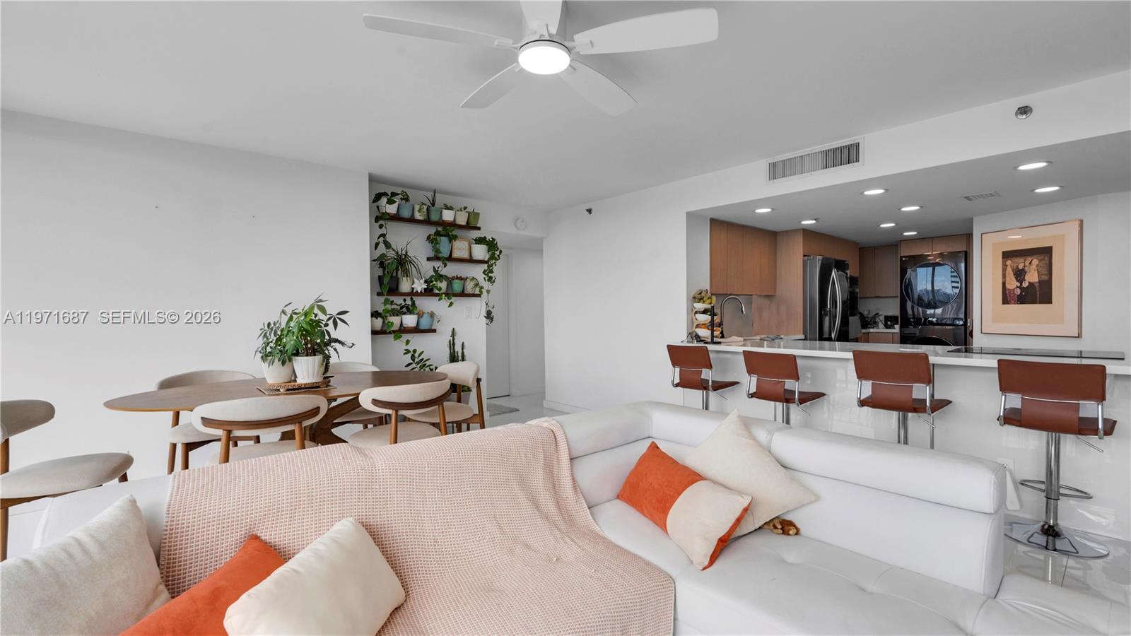 Stunning 2-bedroom, 2-bath residence at 7601 E Treasure Dr #1011 in the heart of North Bay Village. This modern unit features a sleek open-concept layout, within a year floor-to-ceiling completed remodeled, has new AC and new tank less water heater, showcasing breathtaking bay and skyline views. The contemporary kitchen is equipped with European-style cabinetry, quartz countertops, stainless steel appliances, and a spacious island perfect for entertaining.

Enjoy glossy porcelain floors throughout, recessed lighting, and an in-unit washer and dryer for ultimate convenience. The expansive balcony offers the perfect space to relax and take in the water views and city sunsets.

Located in a prime waterfront building just minutes from Miami Beach, Downtown, and major highways. Ideal for end-users or investors seeking luxury living in a rapidly growing area.