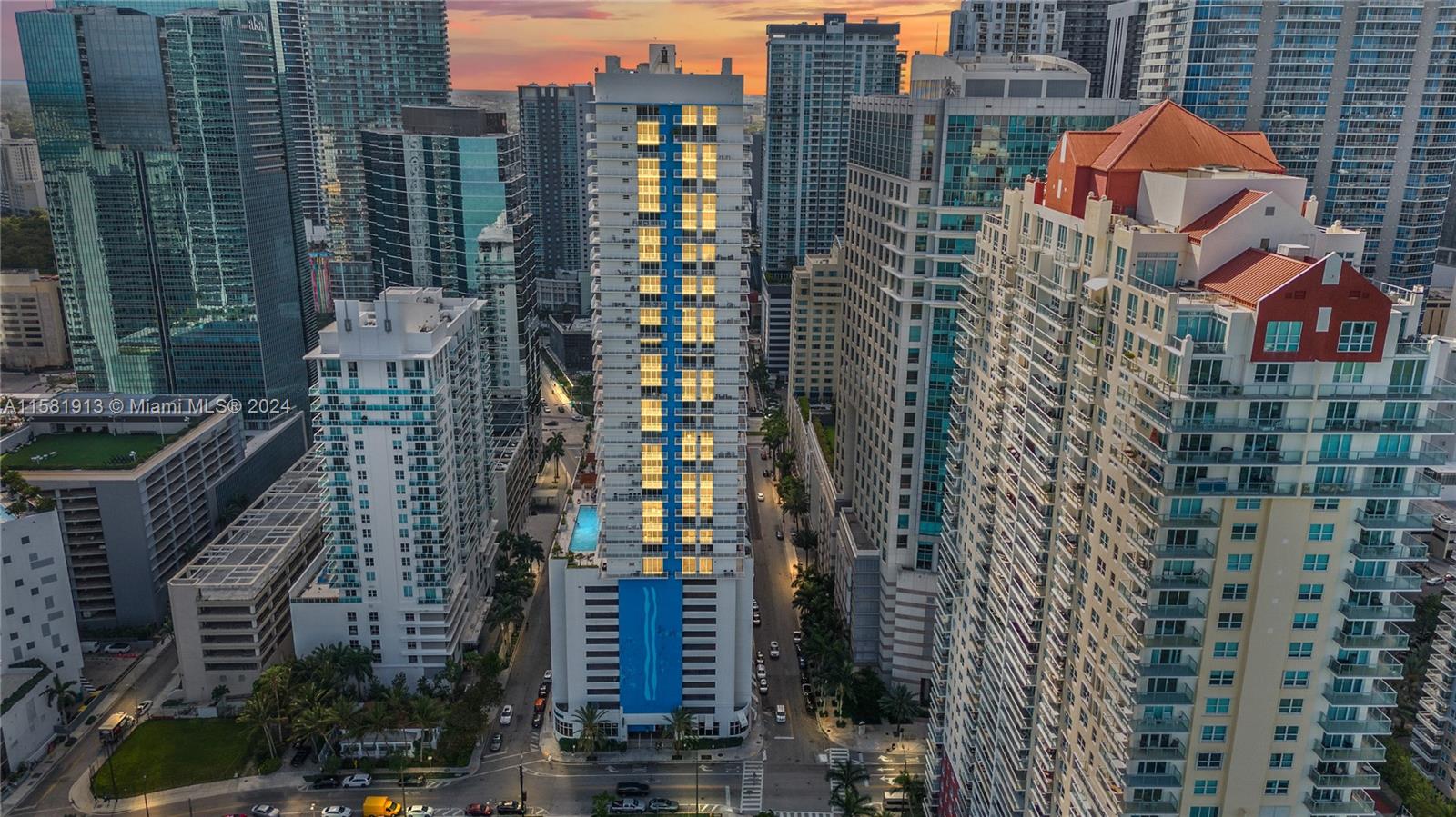 Turnkey, immaculate unit, situated right in the heart of Brickell. Approved for 5% down loan!  The building allows short-term rentals, including nightly, weekly, and monthly options, all of which are approved. The unit is predominantly occupied for short-term rentals and is nearly always fully booked. Ken Griffin's Citadel's future site is located directly adjacent to the east, promising to enhance an area that's already thriving. Enjoy the convenience of walking to any destination in Brickell/Downtown Miami, or take advantage of the free trolley & train to explore nearby neighborhoods. It's an ideal location for both tourism and city living, with amenities such as two pools, a jacuzzi, sauna, children's playroom, a billiard room for all ages, a gym, 24-hour security, and much more.