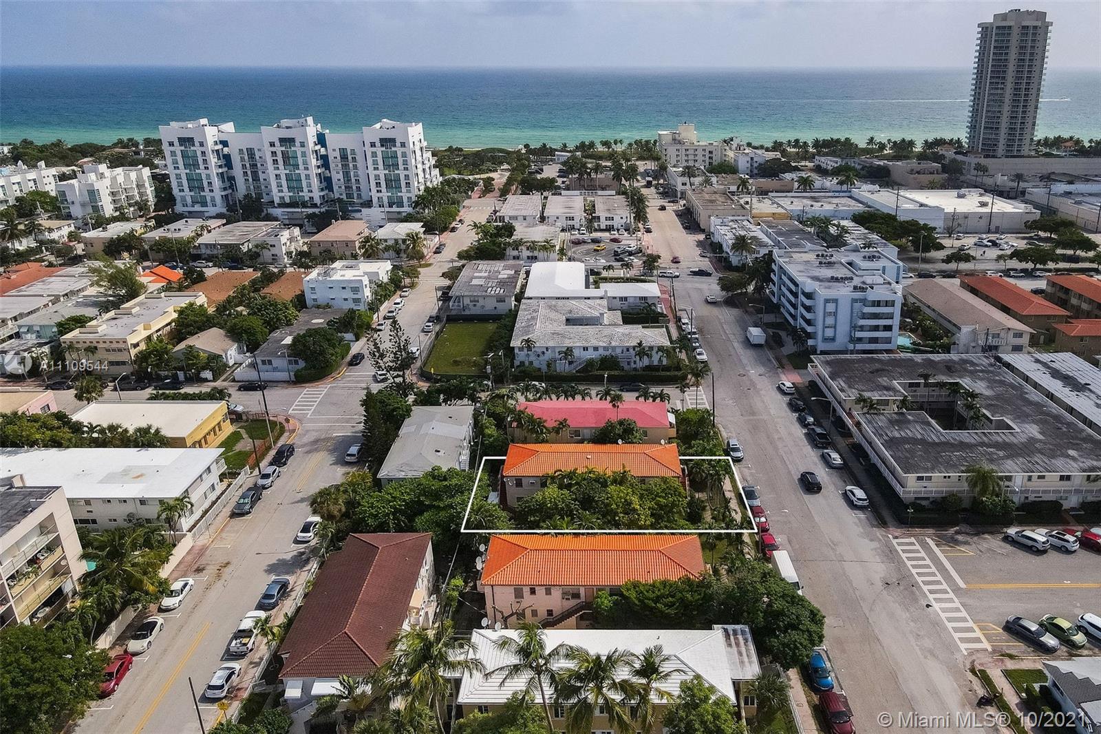 Highly Desirable investment area just blocks from the beach. This is a stunning two story 4-Plex, each unit has two beds and two baths. Walking distance to Collins Ave, next to a wide variety of restaurants, shops, and Bars. Minutes away from North Shore Open Space park, beach walk, dog park and recreation space. Do not miss out on this rare and unique opportunity!