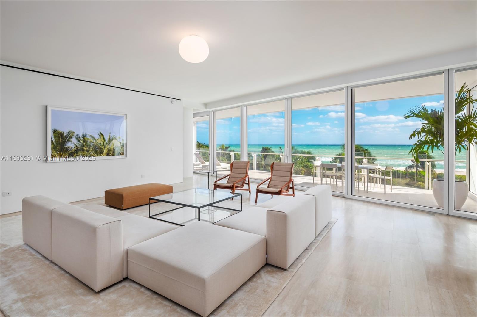 Experience the LEGENDARY FOUR SEASONS LIFESTYLE from this one-of-a-kind OCEAN WALKTHROUGH UNIT at The Surf Club. This extraordinary unit designed by Pritzker Prize-winning architect Richard Meier features 4 Bedrooms, 5 Bathrooms plus Powder Room, Office,  Staff Quarter, Laundry with over 4000 SF interior with large terraces perfect for entertaining.  Enjoy the ART OF HOSPITALITY by Four Seasons with à-la-carte services including 24-hr concierge, in-room dining, housekeeping, & more. Property: 4 Pools & Beach (fully serviced), Residents-Only Fitness Centers, 4 Restaurants including Thomas Keller restaurant, Four Seasons Spa, 2 shops, &more.