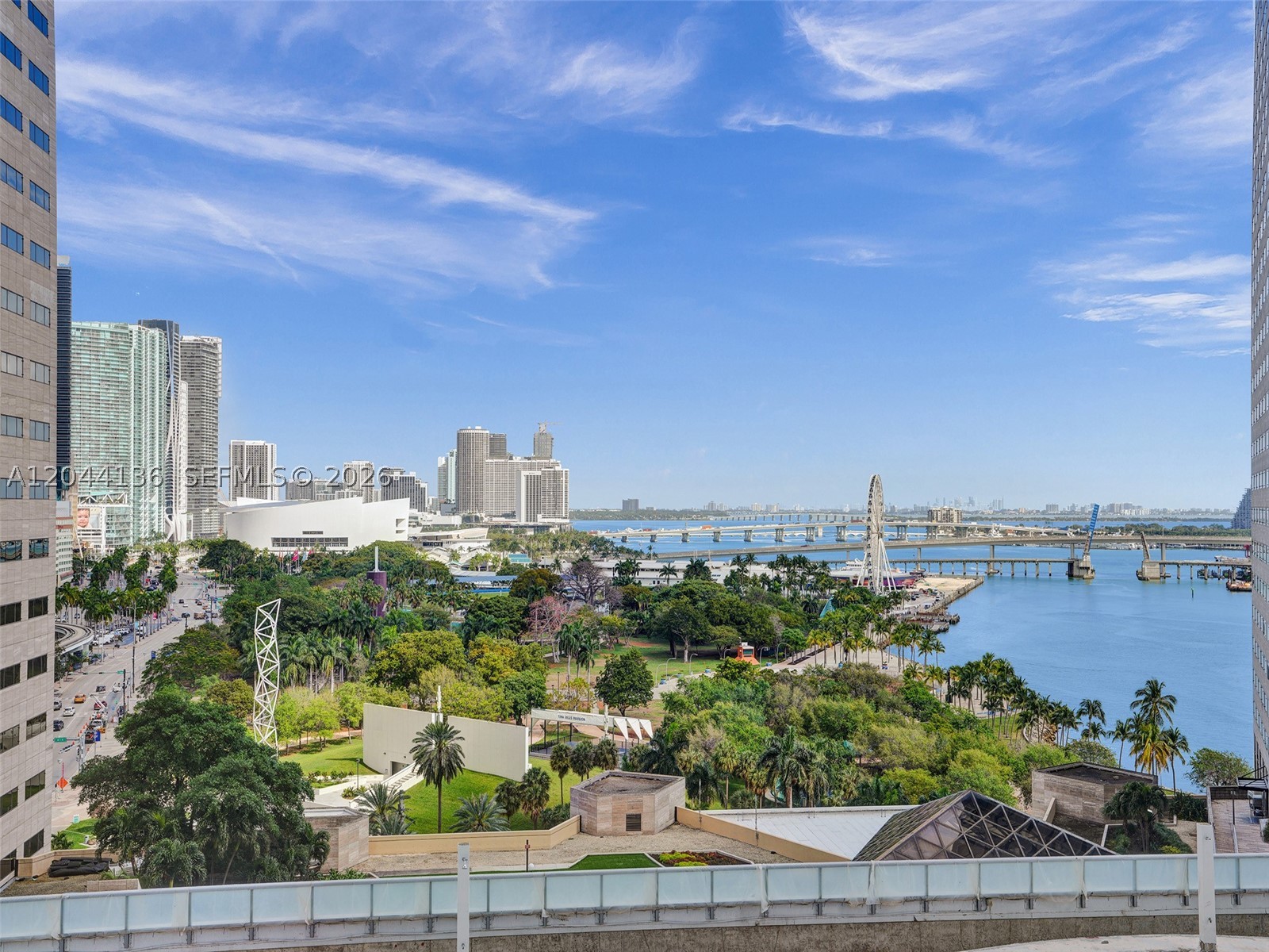 One Miami FURNISHED studio featuring breathtaking water and city views. This stylish unit boasts granite countertops, newly installed wooden flooring, and recently remodeled kitchen cabinets. Floor-to-ceiling windows flood the space with natural light, enhancing its modern appeal. Situated in a highly sought-after building, it offers unbeatable convenience; just steps from the Kaseya Center (formerly AA Arena), Metro-Rail, top restaurants, and more. Enjoy a full suite of amenities, including a renovated resort-style pool, a fully equipped gym, 24-hour concierge, gated security access, valet parking, a scenic waterfront jogging path, internet, and basic cable. Available 2nd week of September.