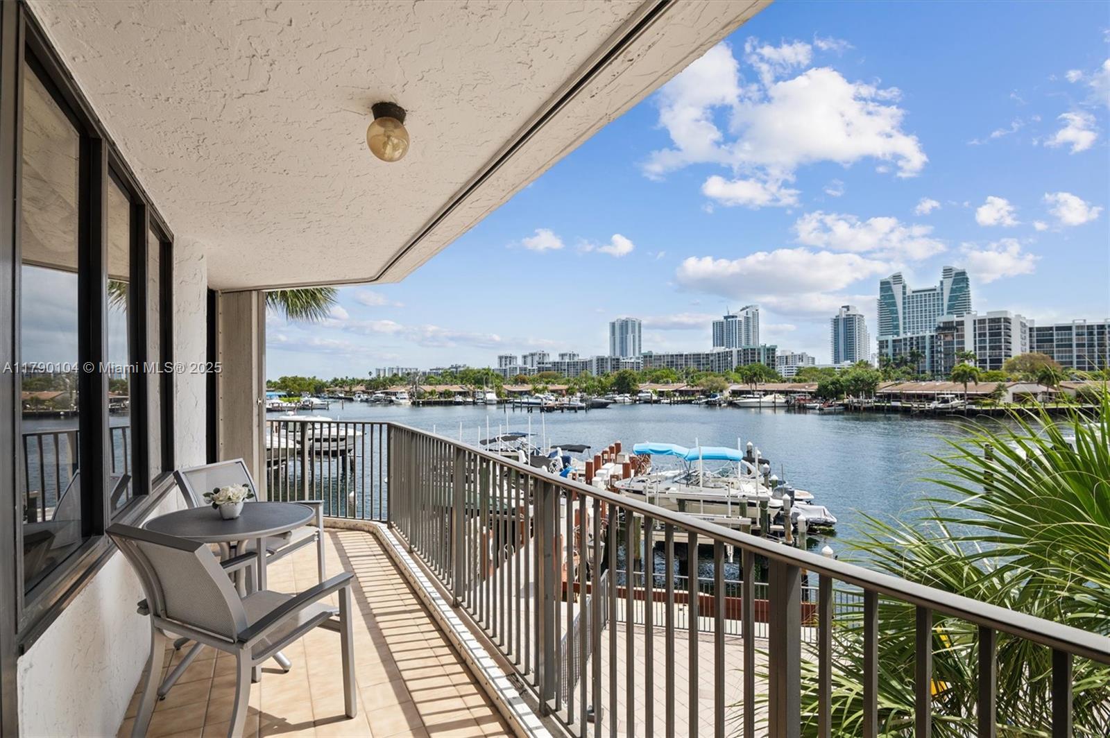 UNIQUE RENOVATED UNIT LOCATED ON THE FIRST FLOOR WITH INTRACOASTAL VIEWS. TWO STORY 2 BR 2 BA WITH ATTACHED SPIRAL STAIRCASE CABANA WITH FULL BATH. 2 LARGE BALCONIES WITH WATER VIEWS. LAUNDRY ROOM WITH FULL SIZE WASHER AND DRYER. COMES WITH 2 PARKING SPACES 1 GARAGE SPACE #145 AND 1 OPEN SPACE #1. MANY AMENITIES SECURITY DESK, FULL GYM, GAME ROOM, TENNIS, PICKLEBALL, POOL, DOCKAGE, COMMUNITY ROOM, AND ROOFTOP SUN DECK. SPECIAL ASSESSMENT HAS BEEN PAID BY SELLER $29,000.
