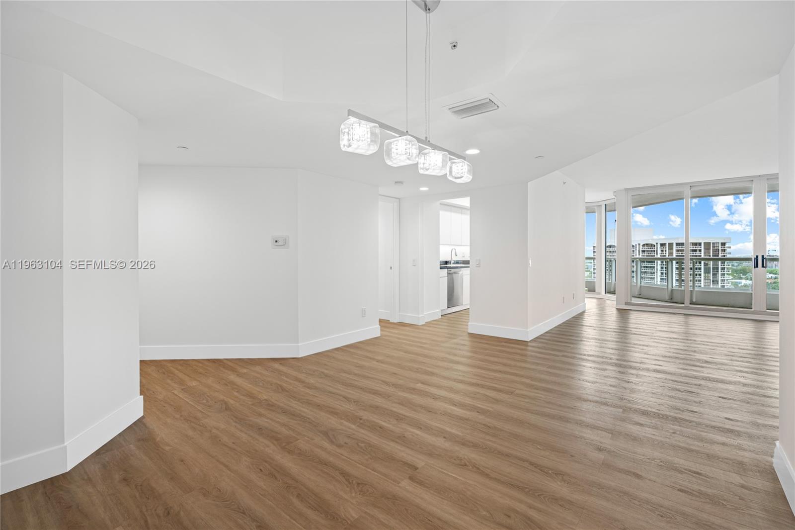 BEAUTIFULLY UPDATED 3 BED / 2 BATH CORNER UNIT IN ONE OF AVENTURA’S MOST DESIRABLE BUILDINGS. FEATURES NEW FLOORS THROUGHOUT, NEW APPLIANCES, UPDATED KITCHEN AND BATHROOMS, GRANITE COUNTERTOPS, AND A PRIVATE LAUNDRY ROOM. ENJOY TWO BALCONIES WITH WATER VIEWS OF THE MARINA AND INTRACOASTAL. PRIME LOCATION NEAR WATERWAYS MARINA, PARK, TARGET, WHOLE FOODS, AND ELIGIBLE FOR CHARTER SCHOOL OF AVENTURA. COMMUNITY AMENITIES INCLUDE 3 POOLS, 4 TENNIS COURTS, BBQ AREAS, AND DIRECT ACCESS TO WATERWAYS MARINA. MOVE-IN READY.