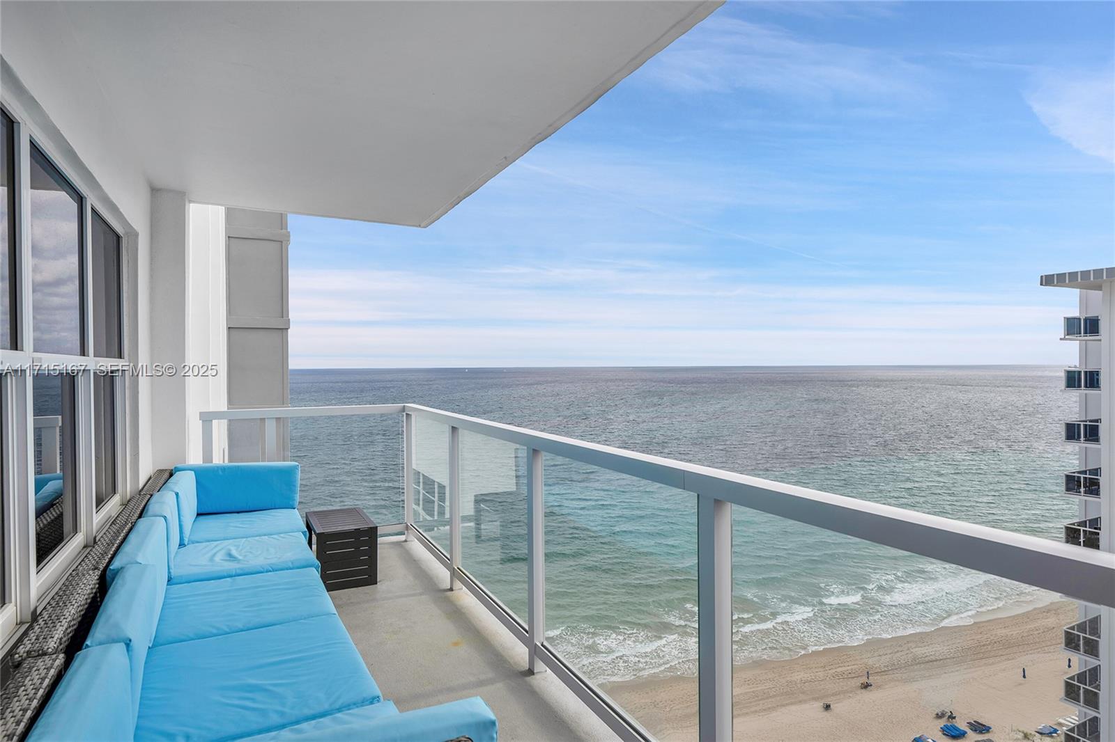 The best in the building! Greet each morning with inspiring ocean views from this spacious 2 bedroom, 2 bath oceanfront condo.  This updated home features a custom-designed kitchen perfect for entertaining friends and family after a day by the Ocean.Enjoy designer appliances, double-pantry storage, generous quartz countertops, an extended brunch counter, built-in flat grill & griddle & more in an open floorplan.  Generously sized bedrooms, wood and tile flooring meld seamlessly for a relaxed luxury design.  The building is equally well-maintained and managed and updated to all the newest standards.  Residents and guests enjoy oceanfront amenities, beach services, fitness, privacy and more. Walk to restaurants and shops  This is the ocean lifestyle everyone dreams of.