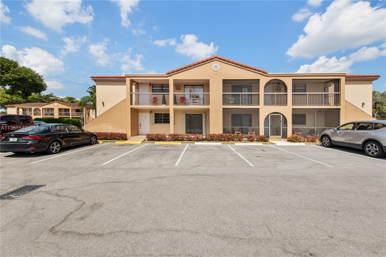 Spacious 2 bed / 2 bath corner unit on ground floor in the sought after Moors Pointe community. Kitchen has granite tops and wood cabinets, tile flooring throughout, remodeled bathrooms, washer & dryer in the unit. One assigned parking and plenty of guest parking. Accordion shutters. Great for investors and occupying owners alike! Gated community include pool, gym, tennis and basketball courts, clubhouse, and playground. Centrally located to major highways (I75/826), schools and shopping plazas.