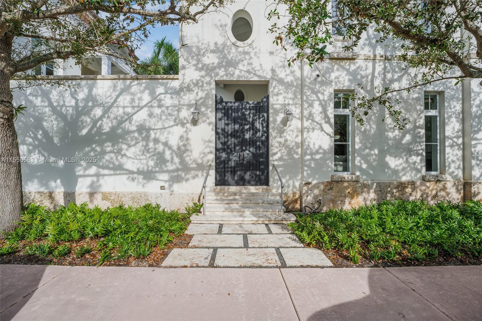 ROW ONE” Almeria Row Phase I's Exclusive Corner unit, winner of multiple architecture awards, stands as one of Coral Gables' Premier Row homes. It boasts Exceptional Beauty with its architectural details, Grand scale doors, windows, Signature Staircase, European pool, and courtyard. Abundant natural light illuminates the space. Featuring a unique 4-bed en-suite split, Guest quarters, home office, chef's kitchen, and courtyard views, it Epitomizes Urban Luxury and architectural Distinction. Situated near golf courses, tennis, and gourmet dining.