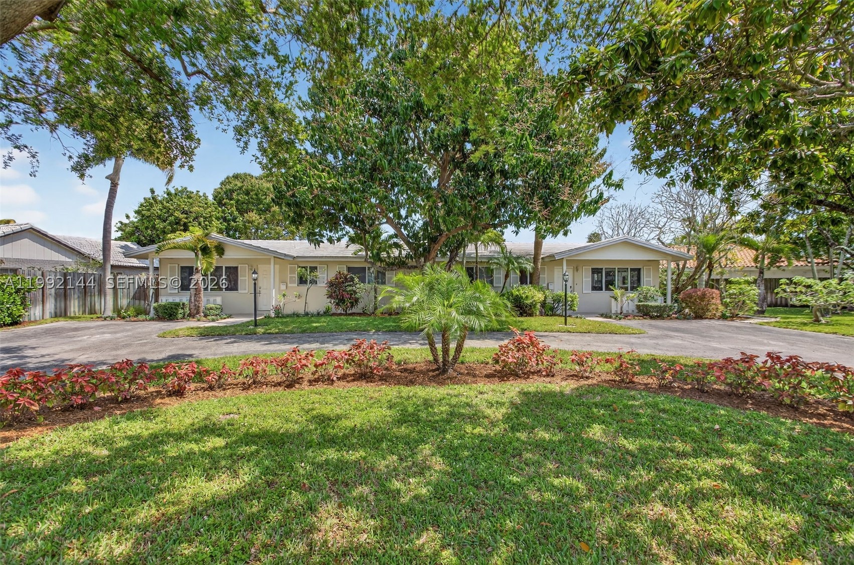 HUGE price improvement for Fast Sale PLUS 20K Seller credit!! Cap rate almost 6% Potential ! BEST priced Duplex in Lighthouse point!   Don't waste time on this one! RARE opportunity in PRIME LOCATION LOCATION * LOCATION in Lighthouse Point. This 2 Bedroom plus Den property sits on a 10,828 SF LOT zoned RD-10 with an existing duplex totaling 2,584 SF, offering strong potential for renovation, income production, or luxury duplex redevelopment, Zoning in area allows up to 33ft tall, No HOA and no rental restrictions, providing flexibility. Build new in a highly desirable location or live in one unit and rent the other. The property offers a fenced backyard, private laundry room, circular 2-car parking, and impact windows. Conveniently located close to beaches, marinas, shopping, and dining. Photos are from the south unit; the north unit has similar layout with carpeted rooms. Property being sold AS-IS.  Lighthouse Point is one of South Florida’s most desirable residential communities. Buyer to verify all information. including lot size, zoning, and duplex layout.