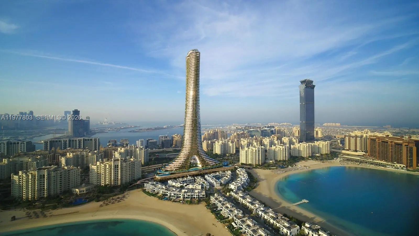 Como Residences | Located in Dubai| The Shell-Inspired Sky MasterpieceRedefine your perspective of Dubai from Como Residences, the architectural crown jewel of Palm Jumeirah. Rising 300 meters ($G + 3P + 71$ floors) as the island's tallest landmark, this organic, seashell-inspired tower by Nakheel offers a limited-edition collection of only 76 ultra-luxury sky villas.

The Residence:
This expansive 4,469+ sq. ft. home is a sanctuary of "vertical lake" living. Each unit is strategically positioned to capture 180° to 360° panoramic views, stretching from the Burj Al Arab and the shimmering Downtown skyline to the sunset over Ain Dubai. The interiors feature a choice of three bespoke palettes—Opal (White), Sand, or Mist (Smoky Grey)—utilizing book-matched natural stone, high-performance thermally insulated glazing, and soaring ceiling heights.

Unparalleled Amenities:

71st Floor: The highest 360-degree rooftop infinity pool in the region with a sublime viewing deck.

The Podium: An exclusive private sandy beach pool and a 25-meter lap pool set within Mediterranean-inspired landscaped gardens.

Wellness & Sports: State-of-the-art gymnasium, luxury spa, and professional-grade padel and squash courts.

Connectivity & Location:
Situated on the premier Palm Jumeirah Trunk, residents enjoy direct access to the vibrant Palm West Beach promenade and are just 5 minutes from Nakheel Mall.
