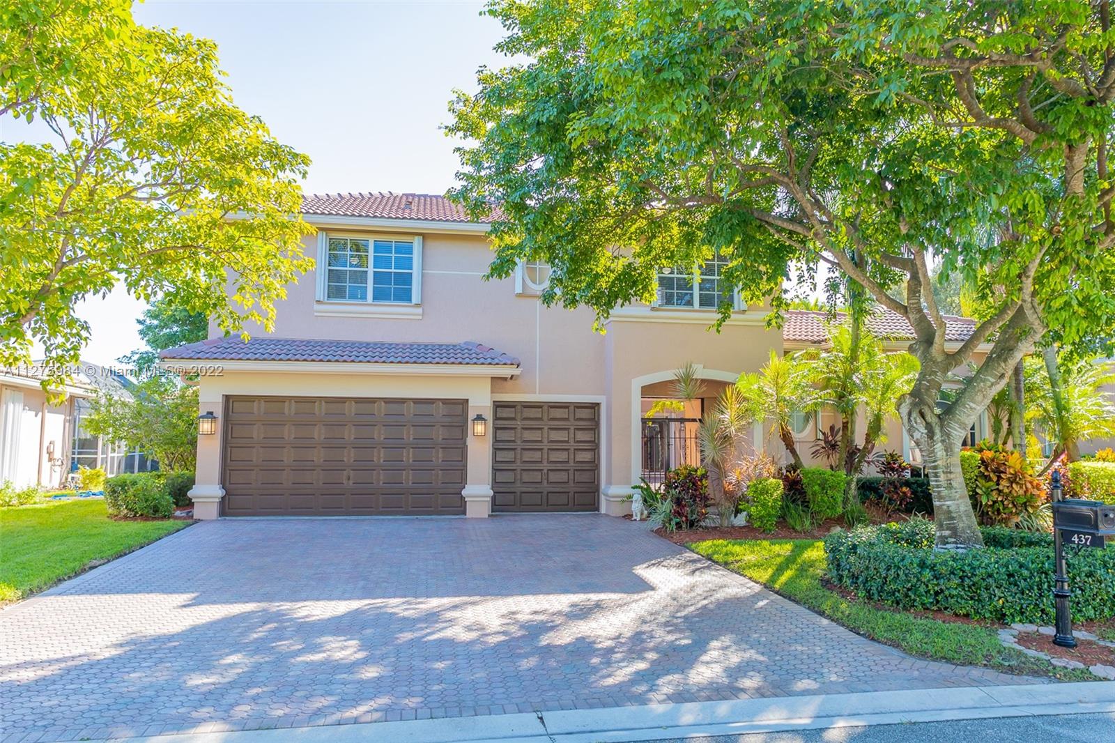Elegant Guard Gated Community, 5 Bed,3.5 Bath, 2-Story, Court-Yard Home, Patio & Pool Area Screened, Perfect For Entertaining, Guest Quarters Poolside, Also Can Be Office, Stained Double Entry Glass Impact Front Doors, High Ceilings, Beautiful Wood Flooring Throughout. Large Spacious Master Bedroom Situated On First Floor, Fully Upgraded Master Bath, Separate Living, Dining, And Family Room, Kitchen, Half Bath And Large Laundry Room, Completes First Floor. Three Bedrooms, Loft And Remodeled Bathroom On Second Floor. Accordion Shutters, 3 Car Garage Hurricane Impact Garage Door. Fenced Backyard. Coral Springs Is A Vibrant, Family-Oriented Community, Award Winning Schools. Many Restaurants And Shops Close by. Close To Sawgrass Expressway, A Quick 30-Minute Commute To FLL Airport And Beaches.