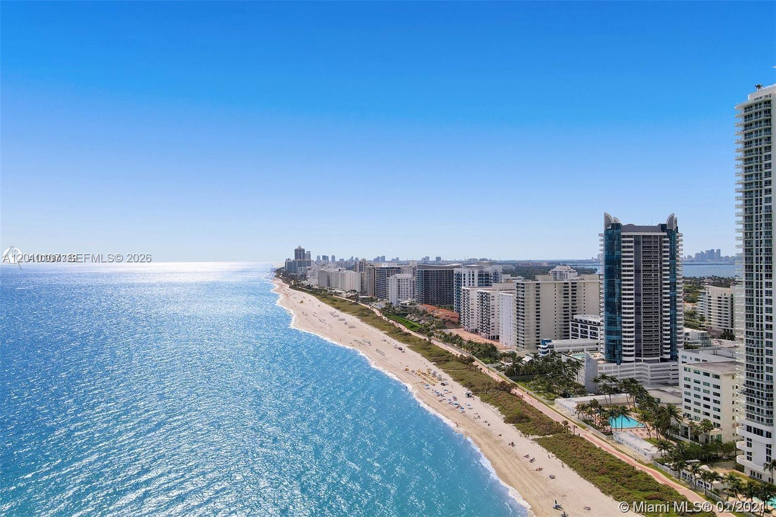 Stunning oceanfront residence at Capobella Condo. This spacious 3-bedroom, 3-bath unit offers 1,860 SF of living space plus 500 SF of terrace on the 22nd floor with breathtaking direct ocean views. Featuring a bright and open layout, this residence includes 2 parking spaces and is located in a full-service building with resort-style amenities. Enjoy direct beach access and an exclusive Miami Beach lifestyle. Prime Collins Ave location near top dining, shopping, and entertainment. A rare opportunity to own a high-floor oceanfront unit in one of Miami Beach's most desirable buildings.