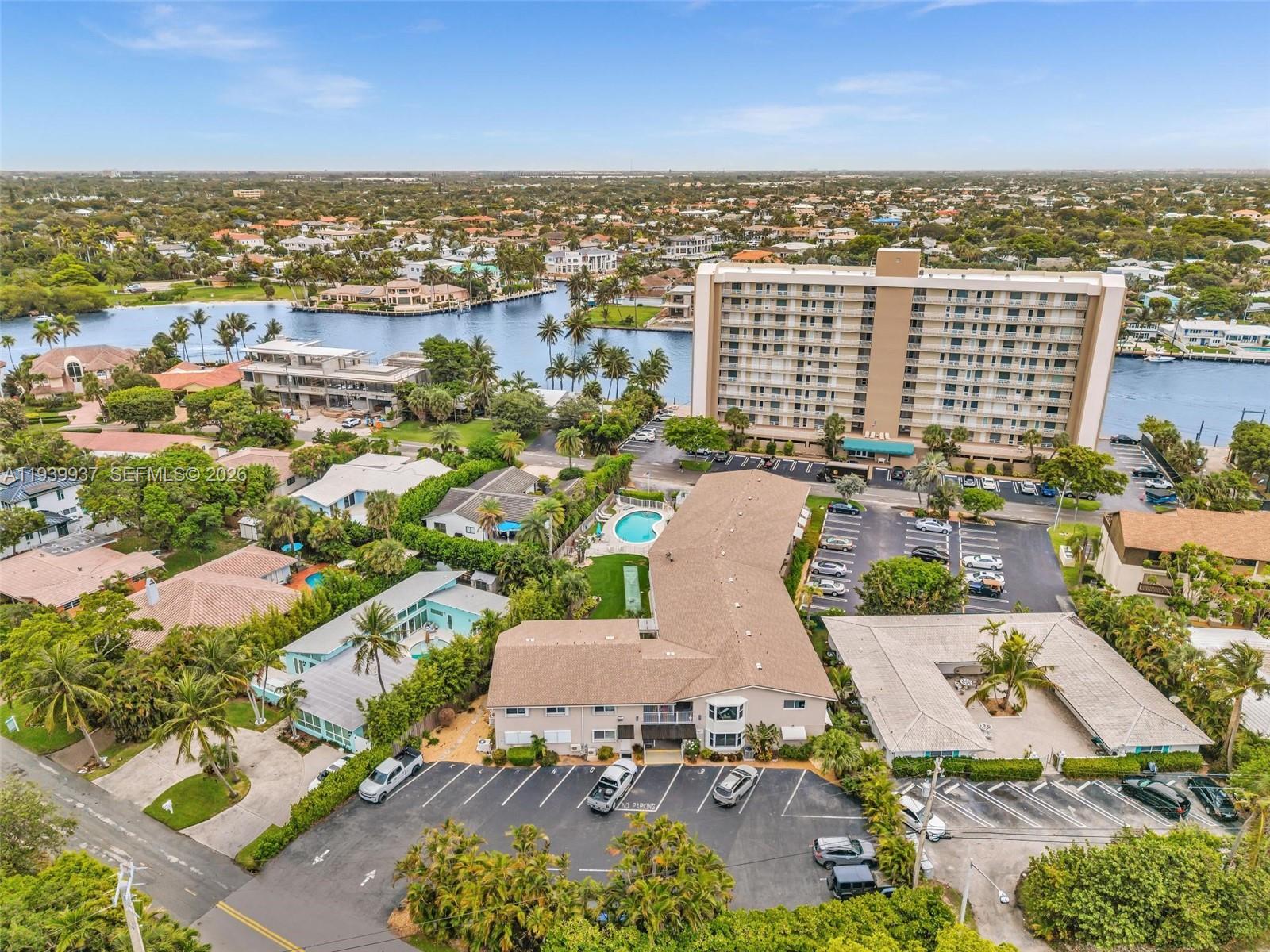 This unit has it all!!!  Just steps from the ocean, this condo has impact windows and doors, brand new electrical panel, completely remodeled and an upgraded kitchen and bathroom. This charming property comes with private parking, an additional storage unit, a beautiful pool and an oversized green space for relaxing.  This building is great for investors too.  You can rent it out immediately during the season.  Pompano Beach has invested 2 billion dollars into the city and its downtown making it one of the most desirable places to live in South Florida.