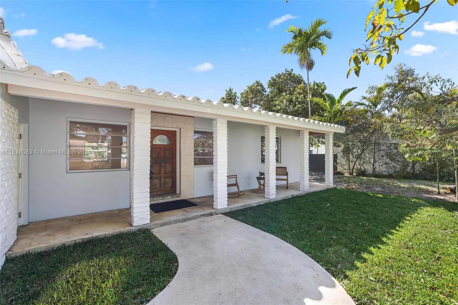 Beautifully Remodeled 3 bedrooms, 2 bathrooms with 1- car garage home in the highly desirable & family friendly neighborhood in Miami Springs! This Light & Airy home features: New landscaping in the front yard, new paint (outside & inside), vaulted ceilings, new luxury vinyl wood floors thru-out, remodeled kitchen w/wood cabinets, quartz counter tops & stainless steel appliances, spacious bedrooms with cedar lined closets, updated bathrooms, family room, new laundry room with full size washer & dryer & landscaped yard! A+ Schools! Excellent location, close to shopping centers, restaurants & more! Ready to Move-IN!!