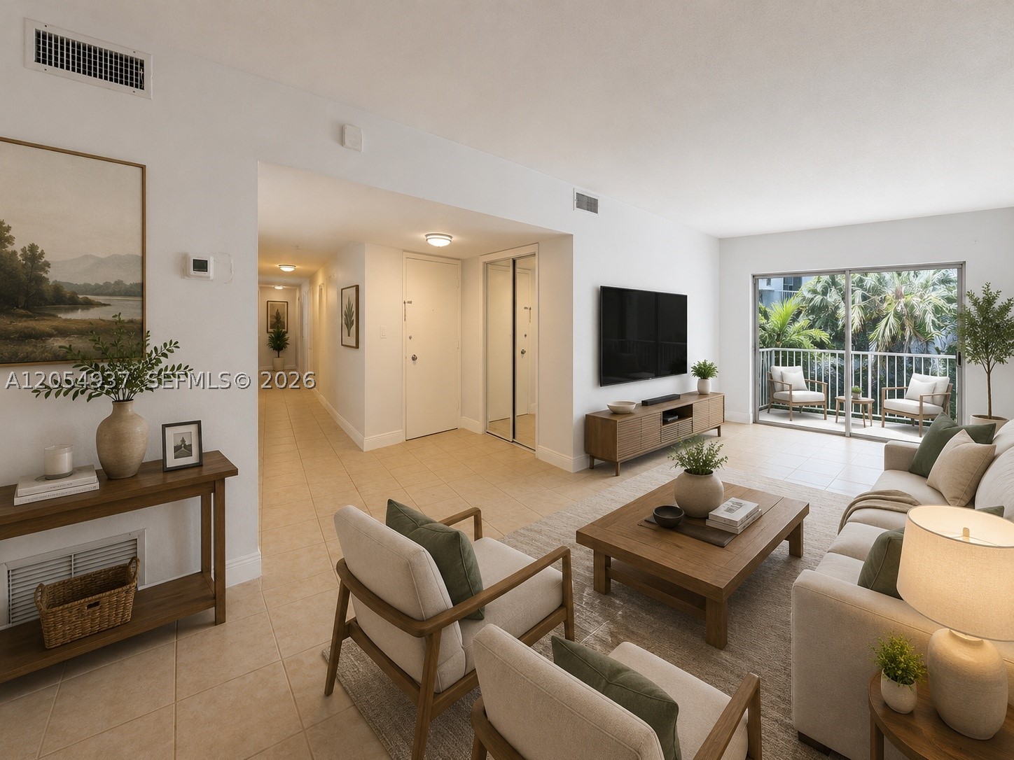 Spacious 2-bedroom, 2-bath corner unit in the heart of Bay Harbor Islands offering approximately 1,400 sq ft of living space. Bright and open layout with tile floors throughout, expansive living and dining areas, and a private balcony. Generous bedrooms with ample closet space and a large kitchen pantry. Unit features accordion shutters and a new A/C. No washer and dryer in unit.
Major value: seller will pay current special assessment in full at closing, a significant benefit for the buyer.  Well-maintained building with swimming pool and assigned parking. Prime walkable location near Ruth K. Broad K-8 Center, a top-rated school, Bal Harbour Shops, beaches, houses of worship, and dining. Excellent opportunity to customize a large floor plan in one of Bay Harbor Islands’ most desirable areas. Easy to show.