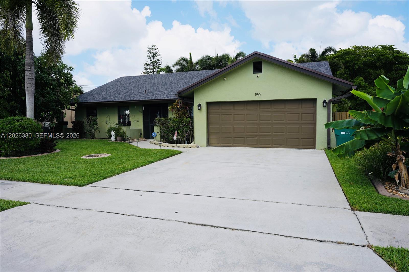Welcome to this beautifully maintained 3-bedroom, 2-bath home in west Plantation, where location truly is everything. Conveniently situated with easy access to I-595, Sawgrass Expressway, and I-75, this home is also within walking distance to the highly sought-after American Heritage School. Inside, you’ll find tile flooring throughout, tasteful finishes, and plantation shutters throughout most of the home, creating a clean and timeless look. The spacious layout flows seamlessly to a bright Florida room overlooking your private backyard oasis featuring canal frontage, tropical landscaping, and a saltwater pool ideal for South Florida living and creating the perfect space to relax, entertain, or enjoy peaceful waterfront views year-round.  A rare find in Plantation with NO HOA, giving you the freedom and flexibility homeowners are searching for. Additional highlights include a 2-car garage, shed with electric, Ring camera system, exterior ADT alarm setup, and a  whole-house generator including a 100lb propane tank for added peace of mind. Roof (2023) A/C (2022) Refrigerator (2025) Dishwasher (2023) Washer & Dryer (2021)  Move-in ready with thoughtful upgrades, excellent schools, unbeatable highway access, and serene canal-front living, this is a rare opportunity to own a truly special home in one of Plantation’s most desirable locations.