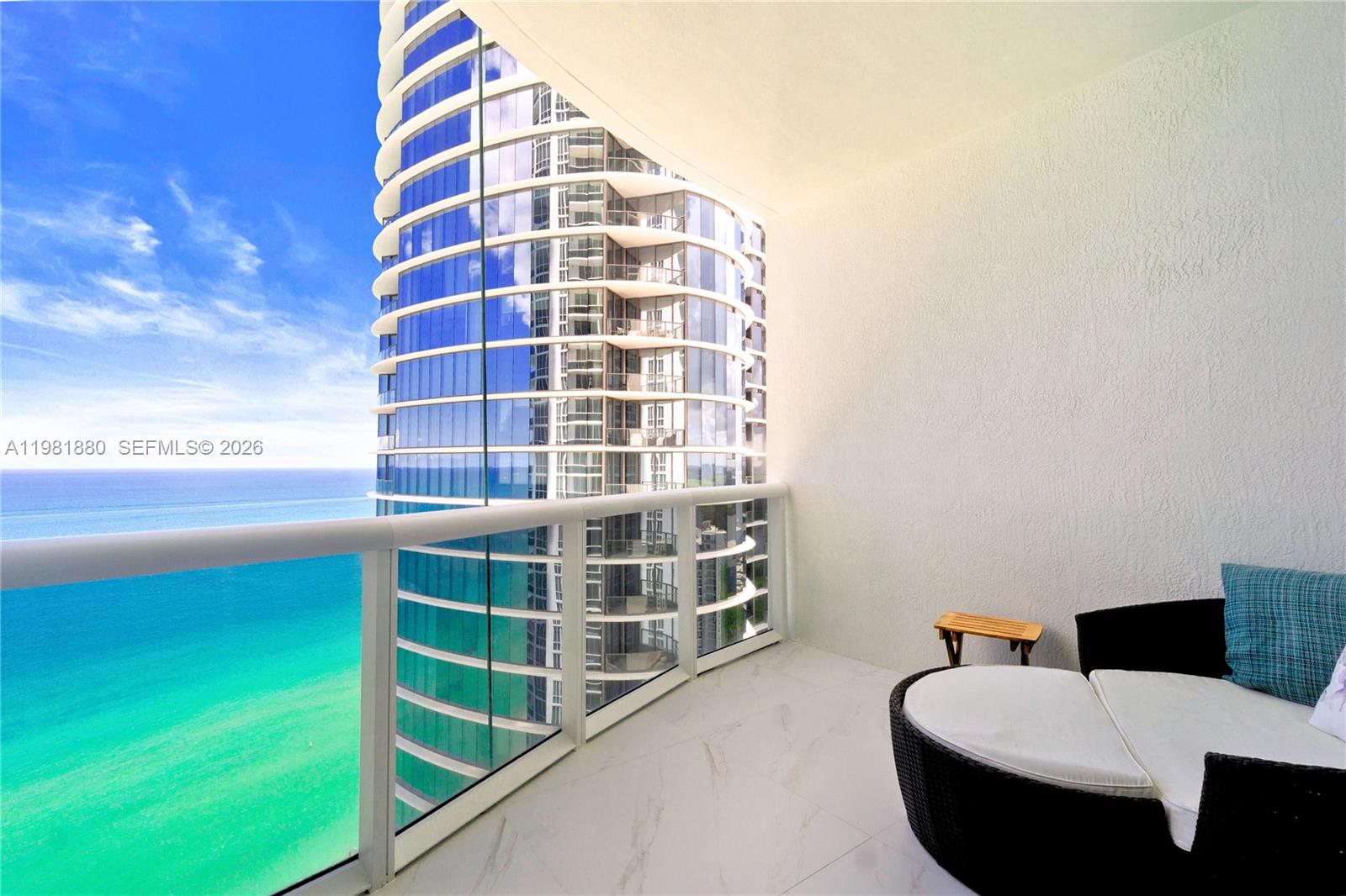 Spectacular direct Ocean front 3 bedroom and 3,5 bathroom 2580 sf fully furnished unit with gorgeous EAST-SOUTH and WEST views, unobstructed ocean and intercoastal views. BEST LINE, very spacious Unit is completely and tastefully designed and furnished. TRUMP TOWER 3 unit features an elevator that open to a private foyer, 4 balconies, 10ft ceilings, Sub-Zero fridge, wolf cook top and oven, wine cooler, 2 valet parking spots, water, basic cable, internet. Building includes concierge, spa, fitness center, beach/pool attendants, private restaurant and free valet parking. Direct ocean access on very quiet beach, 30 mins from South beach and both Miami and FTL airport. Many great restaurants and only 5 mins from all the great high end shops at Bal Harbor and Aventura Mall.