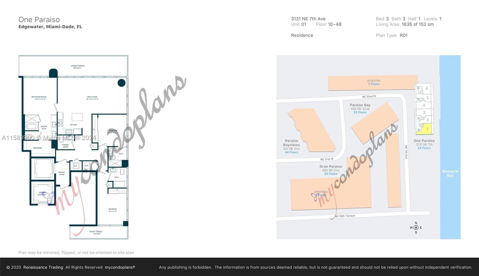 ONE PARAISO CONDO - Residential Lease