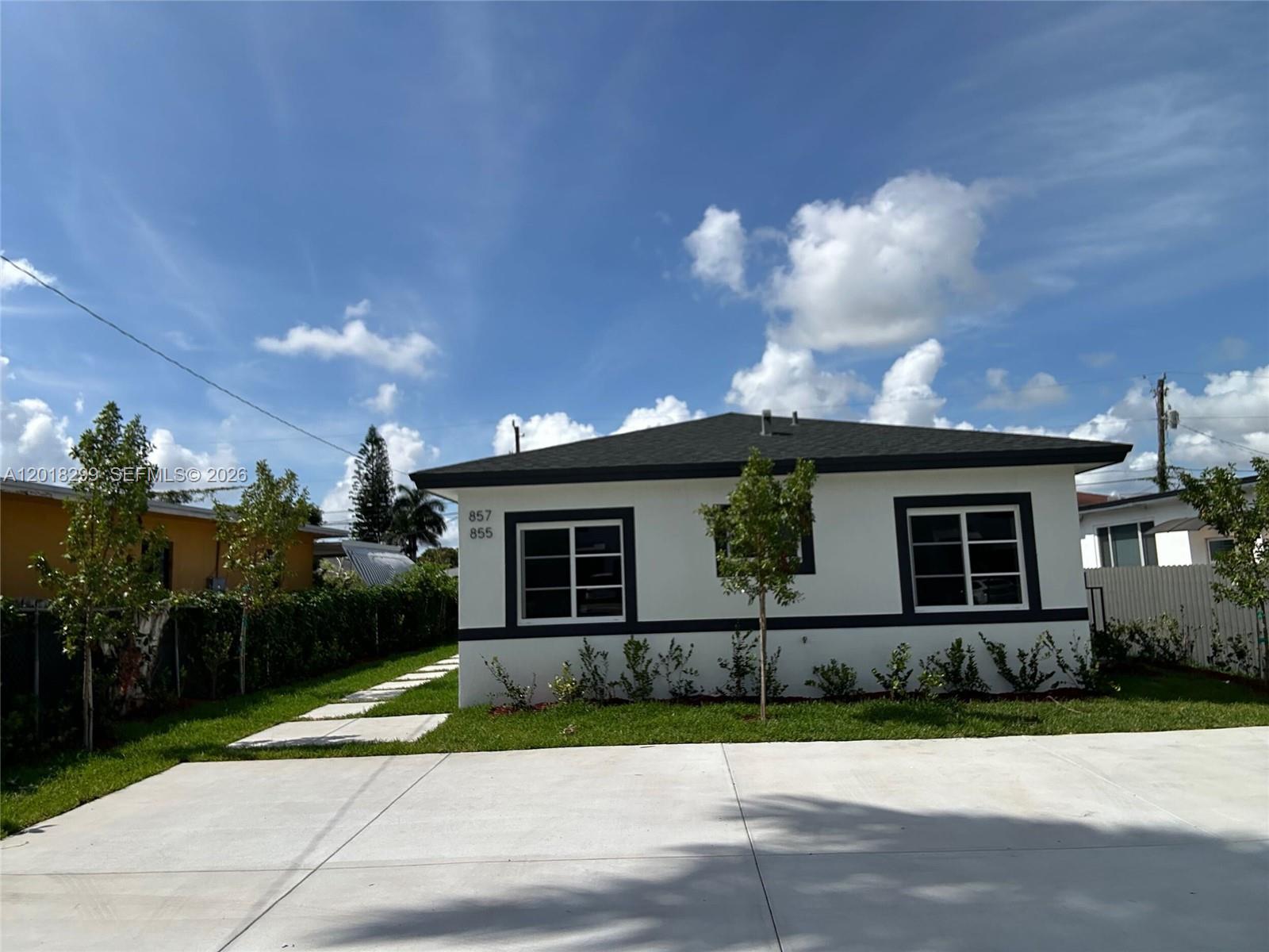New Construction Duplex in the growing area of Florida City and Redlands! This modern CBS-built property features impact-resistant windows, concrete driveway with 2-car parking, upscale finishes, and a comfortable living space. Each unit offers contemporary finishes and functional layouts ideal for homeowners or investors seeking strong rental potential. With no flood insurance currently required and conveniently situated near major highways, shopping, dining, schools, and the Florida Keys corridor. Excellent opportunity for multi-generational living, and income-producing investment.
