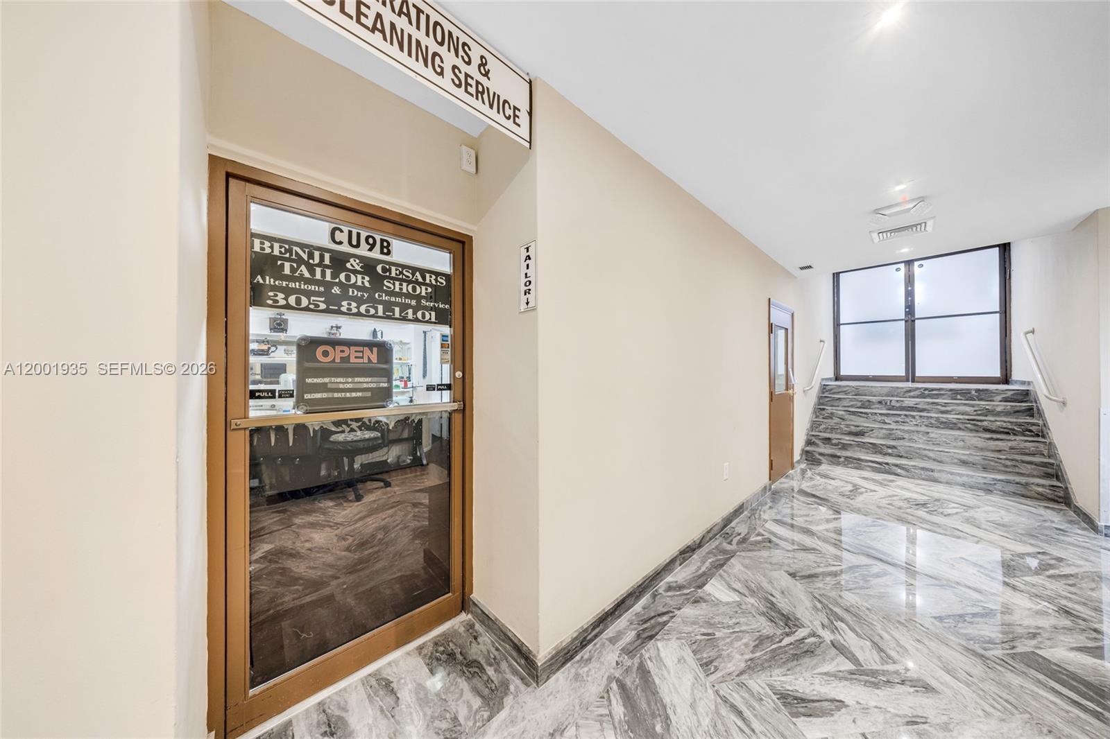 Located in the heart of Miami Beach’s "Millionaire’s Row," 5401 Collins Avenue, Suite CU9, is a 3,200-square-foot multi-level commercial asset within the Carriage House. Commercially zoned for office and retail use, the space is uniquely positioned to serve an affluent residential corridor and benefits from a direct oceanfront orientation. The majority of the interior has been fully remodeled, minimizing immediate capital expenditure for a new owner and ensuring the space meets modern professional standards. Currently stabilized with a bespoke tailor and an upstairs office, the unit provides immediate cash flow alongside six dedicated parking spaces—a high-value rarity in this submarket that significantly enhances tenant retention and long-term valuation. This turn-key investment combines a prestigious waterfront location with full access to resort-style building amenities and a high-density, captive customer base.