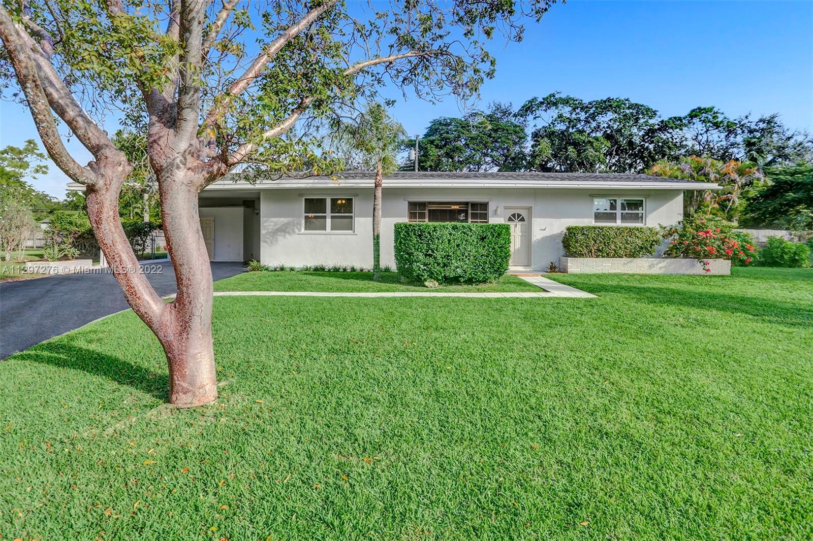 Price adjustment. Back on the market  Welcome to the beautiful and quiet neighborhood of Kendalwood, nestled just west of US1 and Killian Dr makes this the perfect location to call home. This mid century home features 3 large bedrooms + office or fourth bedroom. Open concept living, dining and kitchen area, high ceilings through out,  partial impact windows, newer roof in 2015 brand new A/C as well as water heater and home was tented this year and has a warranty. Large terrace great for entertainment that overlooks freeform pool that was recently remodeled in 2018. Over size corner lot completely fenced in and hosting mango, star fruit and mature palm trees. home is on septic tank and has irrigation system on well water, Ideal location close to Baptist Hospital and Dadeland mall