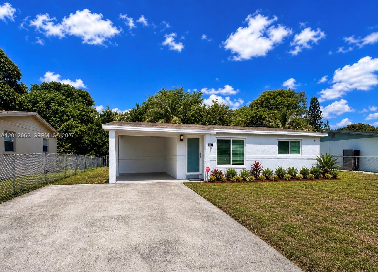 Well maintained 2-bedroom, 1-bath home featuring impact windows and a spacious layout and more.... Enjoy a large fenced backyard with a concrete patio, perfect for entertaining and providing plenty of space for kids to play. Move-in ready and full of charm!  SEE BROKERS REMARKS FOR SELLER CONTRIBUTION AND INCENTIVES!