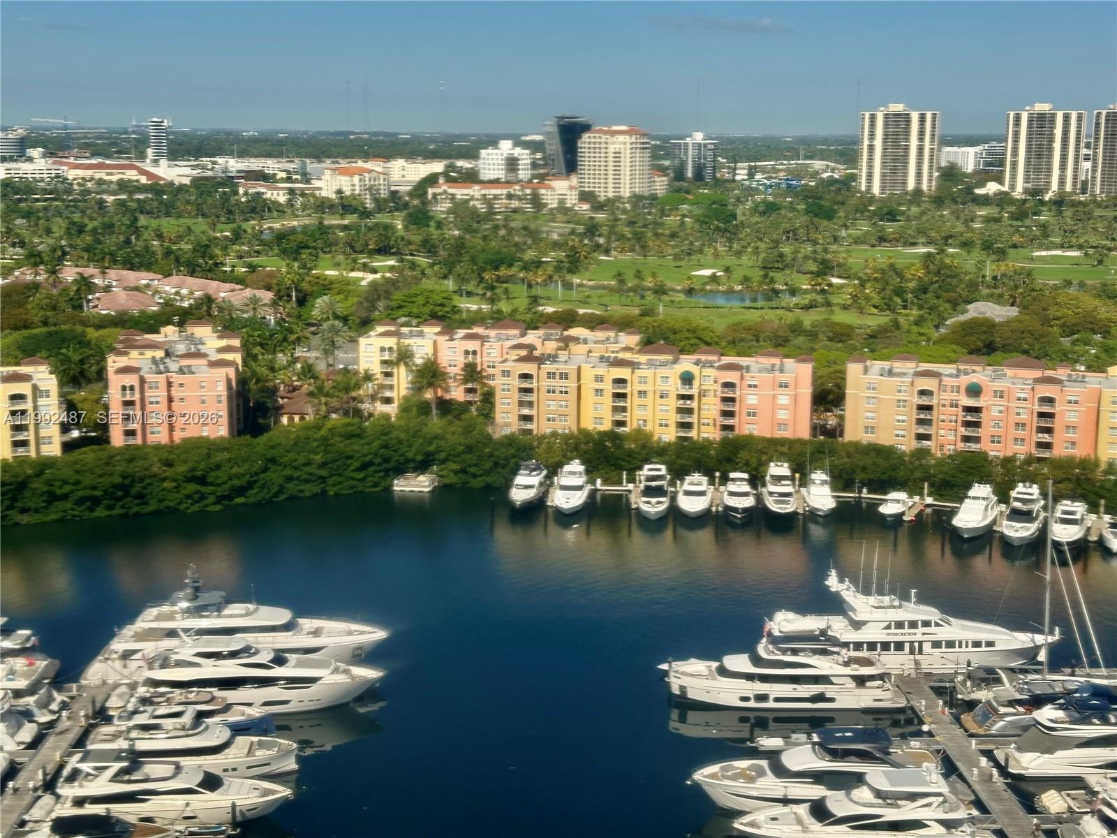 This one-of-a-kind floor plan corner 22E, 3/2 unit located high in Turnberry Isle South Building, the height of luxury community, with 5- star amenities, including pool. Gym, Spa, 24-hour concierge/ security, valet parking. Beautiful Ocean, intercostal, Golf view and tennis course views. Recently improved hardwired smart electric curtains, complete impact Windows and doors-to interior upgrades, totally remodeled both bathrooms. All tile floors throughout, top of the line kitchen appliances, stunning granite counters & backsplash. Two walk-in closets in a huge master bedroom. The master bath has an awesome shower & separate tub with water chiller. Full size washer/dryer in unit, All assessments have been paid by seller. A must-see fabulous unit!