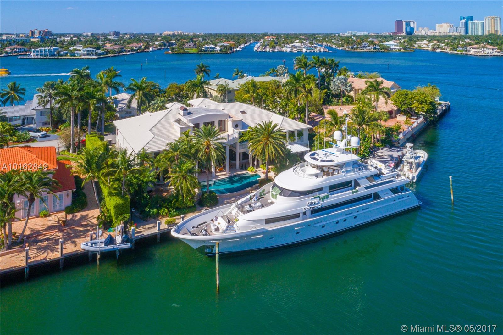 Seller has put $2M+ in Quality upgrades to this Exquisite Harbor Beach Waterfront Estate since purchasing in 2013! The best that Ft. Lauderdale has to offer in waterfront homes. Unique details and finishes throughout including rich woods, marble, and granite along with custom lighting and fixtures. Free Form Infinity lap pool and beach entry pool with spa. Special features include a chef's kitchen, home theatre, exercise room, 3rd floor family room with wet bar, elevator, high ceilings, and huge aquarium.