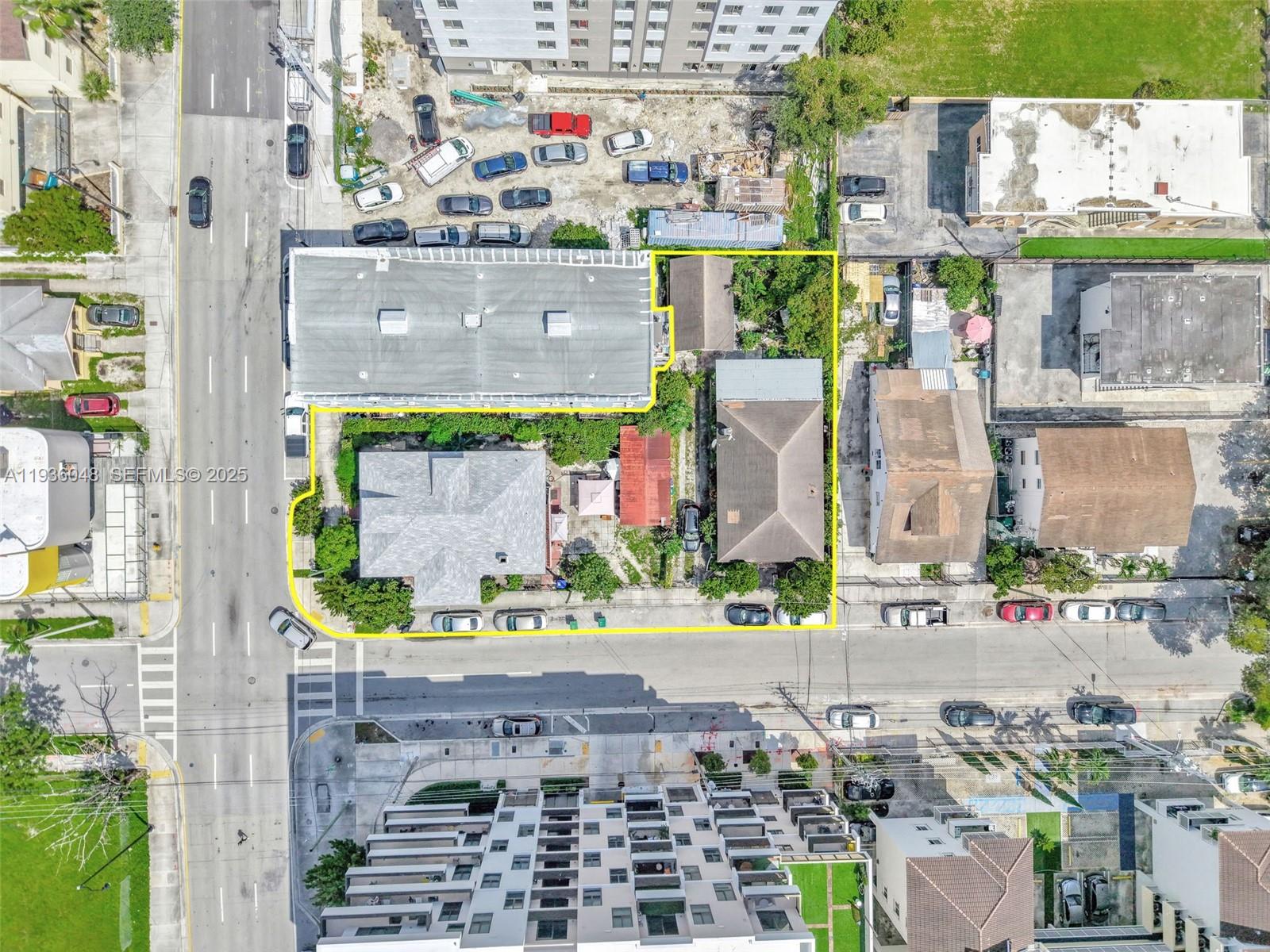 119 SW Ave presents a rare T6-12-O opportunity steps from Brickell in one of Miami’s fastest-growing corridors. The property features a single-family home plus a detached 1 bed 1 bath, offering immediate rental income or holding flexibility while plans are developed. The true value lies in the zoning, allowing high-density mixed-use residential and commercial development. Even more compelling is the potential to assemble with the adjacent corner parcels totaling approximately 9,500 SF, creating a premier development footprint with significant upside. Surrounded by new construction, major investment, and rapid growth near Brickell, Wynwood, and the Miami River District, this is a strategic acquisition for developers looking to capitalize on zoning, location, and scale.