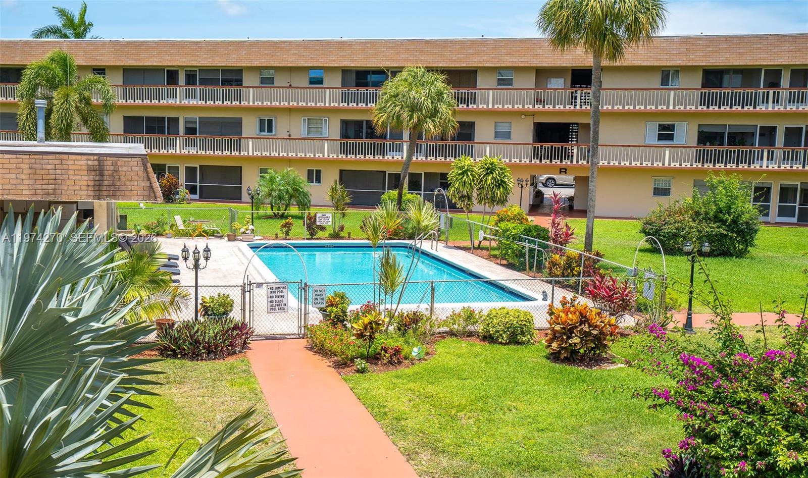 Stunning 55+ Corner Condo in the Heart of Hollywood Hills. This bright and spacious corner unit offers the perfect blend of comfort and convenience. With plenty of natural light pouring through extra windows. Ultimate comfort and privacy. Amazing Kitchen Appliances. Modern Updates Throughout. Freshly painted, smooth ceilings, durable white/gray-wash wood-look vinyl flooring throughout. Enjoy a peaceful garden view from your private front patio. Prime Location, a short walk to the nearby park, dining, shopping, and only a few minutes’ drive from the Hardrock Hotel/Casino, I-95, Turnpike, Downtown, and the beaches. This condo is move-in ready and is perfect for those seeking a peaceful lifestyle while still being close to all the action. Easy to Show, Schedule Your Private Tour Today!