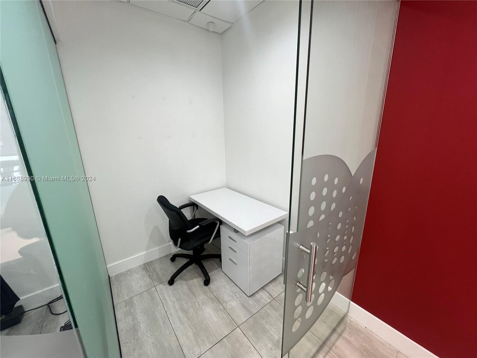Beautiful office Space in Prime Doral Location! Private office inside One Stop Realty on first floor. INCLUDES: Furniture, Reception Area, Utilities, Internet, Conference room access, shared kitchen, 24/7 Access, Open ample parking, Wi-Fi. Ideal for any executive office, commercial or related business.