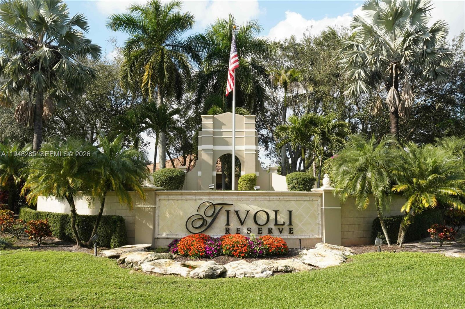 Experience the pinnacle of 55+ resort-style living in this one-of-a-kind "Tuscany" model estate. Set on a premier, oversized lot with lush, tropical landscaping for ultimate privacy, this residence stands apart from any other in the community. While most Tuscany models offer three bedrooms, this home has been thoughtfully expanded to include four full bedrooms plus a versatile den, providing the space and flexibility rarely found in active adult living.
Inside, 10-foot ceilings and 16-inch tile flooring create a bright, airy atmosphere. The heart of the home is the chef’s kitchen—a stunning focal point designed for entertaining. It features premium in-groove marble countertops, a Bosch stove, a professional-grade cooktop, and a double stainless steel sink. Storage is never an issue with two Frigidaire side-by-side refrigerator/freezers and a spacious bar area that opens to the main living room.
The Master Suite is a private sanctuary featuring custom "his and hers" wall units that remain with the home, oversized walk-in closets, and a spa-like bath with a soaking tub and walk-in shower. Sliding doors lead from the master directly to the screened-in back patio, where you can enjoy the tranquil sounds of your private fountain.
This home also comes equipped with a brand new a/c.
