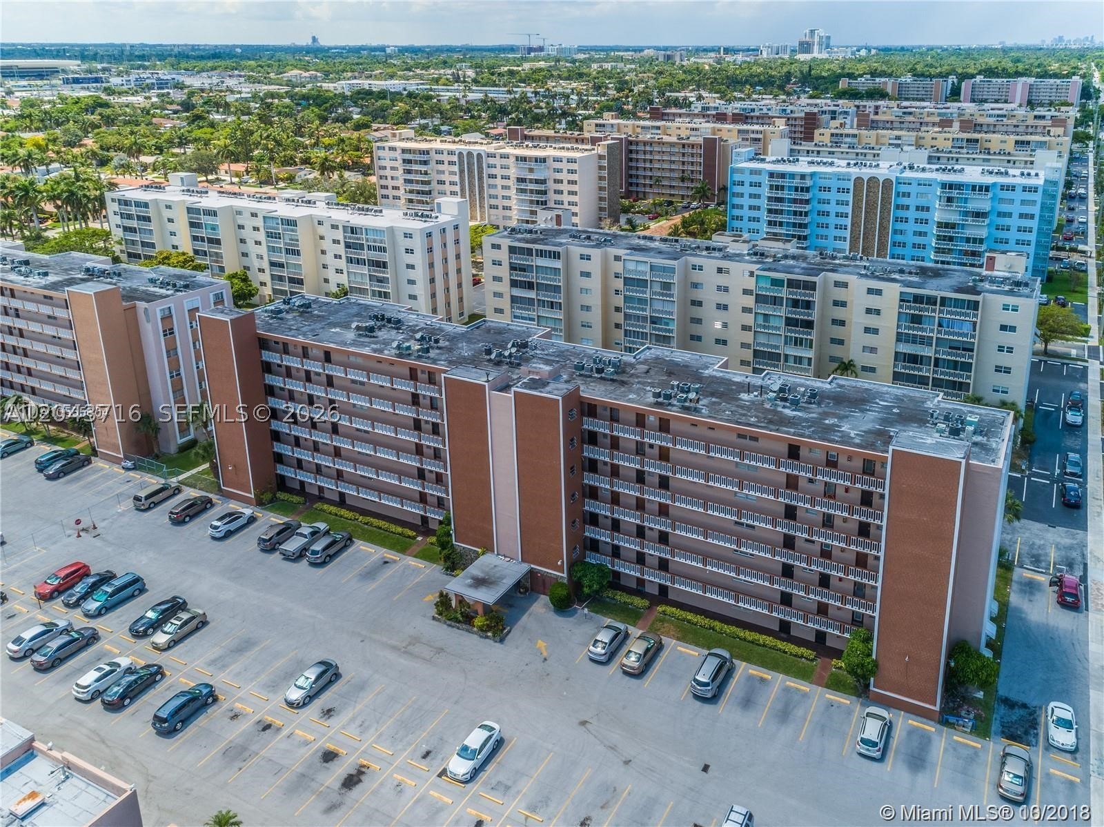 Spacious and bright 1-bedroom and 1,5 bathroom unit with Garden and Pool views.  Ceramic floor, remodeled kitchen and bathrooms, large balcony. Meadowbrook offers peaceful living in a great area, with large courtyards, a clubhouse, and a great pool. Walking distance to Diplomat golf, malls, restaurants, beach, and Gulfstream Park. Act now! Unit rented unfurnished.