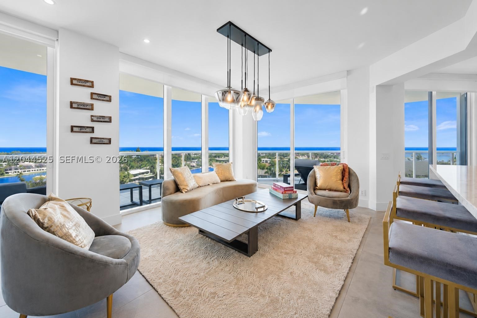 Exquisite completely renovated corner residence in prime Aventura — 2 bedrooms + den, 3 baths, with private elevator entry for maximum privacy. Thoughtfully redesigned with high-end finishes throughout blending elegance and comfort. Sun-filled living spaces extend to a private balcony overlooking the bay and breathtaking intercoastal views. Luxury building amenities include two pools, tennis courts, a fully equipped fitness room and a spacious party room. An exceptional turn-key opportunity in one of Aventura’s most desirable locations.