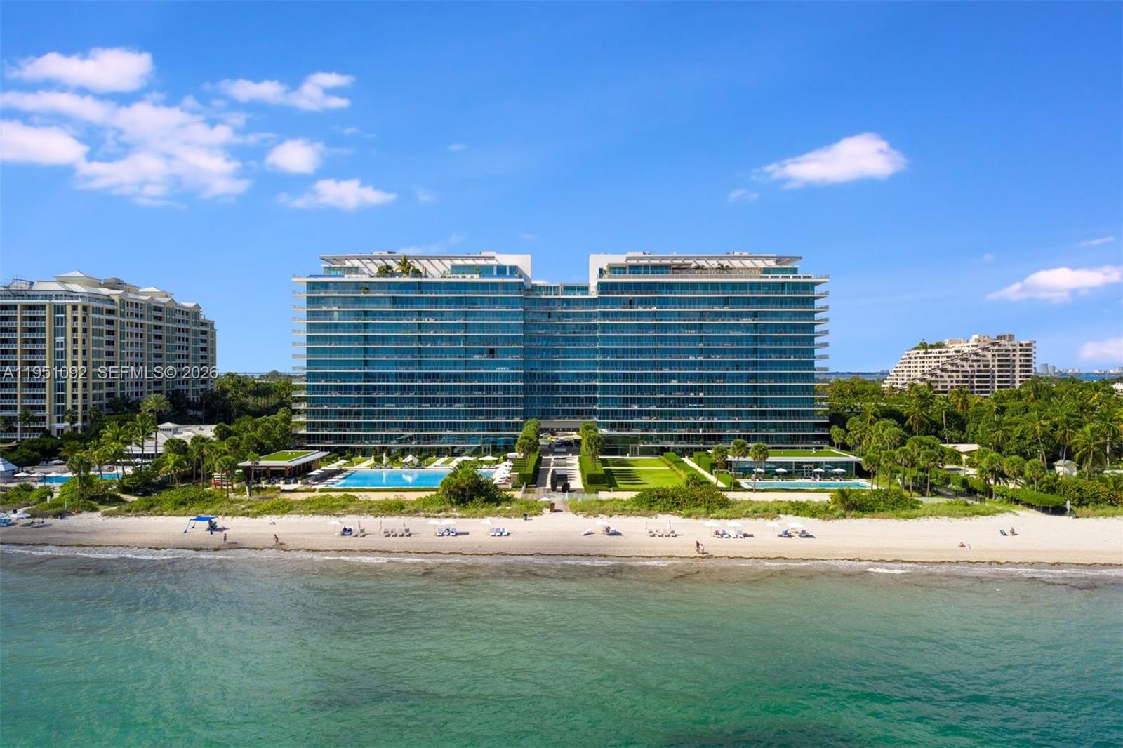 Experience refined beachfront living at Oceana Key Biscayne, the island’s premier luxury condominium community. Designed by the acclaimed firm Arquitectonica, this iconic oceanfront development spans 10.3 acres and offers 400 linear feet of pristine Atlantic shoreline. Rising 15 stories, Oceana features 142 exclusive residences and 12 private villas, setting a new standard for coastal elegance. Residence 205N offers a spacious 2-bedroom layout with a staff room, an open-concept gourmet kitchen equipped with top-tier appliances, high-end finishes throughout, private elevator access, and expansive terraces ideal for enjoying ocean breezes and sunset views. Residents enjoy world-class resort-style amenities including valet service, beachfront dining, state-of-the-art fitness center, lap and recreational pools, tennis courts, beach volleyball, media and party rooms, and dedicated children’s spaces—delivering the ultimate Key Biscayne lifestyle.