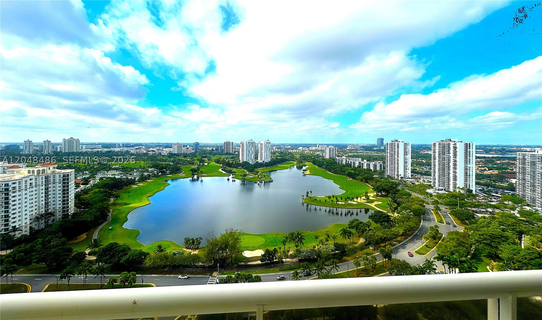 Experience breathtaking panoramic views from the 26th floor of this spacious 3-bedroom, 2.5-bath residence in the heart of Aventura. This bright and airy home features an open-concept floor plan, perfect for comfortable everyday living and effortless entertaining. Enjoy an exceptional lifestyle with resort-style amenities, including a sparkling swimming pool, state-of-the-art fitness center, billiards/game room, card room, library, on-site coffee shop, four tennis courts, and a basketball court, all within a beautifully maintained gated community. Ideally located just minutes from Aventura Mall, top-rated schools, fine dining, shopping, entertainment, places of worship, and the pristine beaches of South Florida. Don't miss this opportunity to own a spacious residence offering comfort, convenience, and spectacular views in one of Aventura's most desirable location