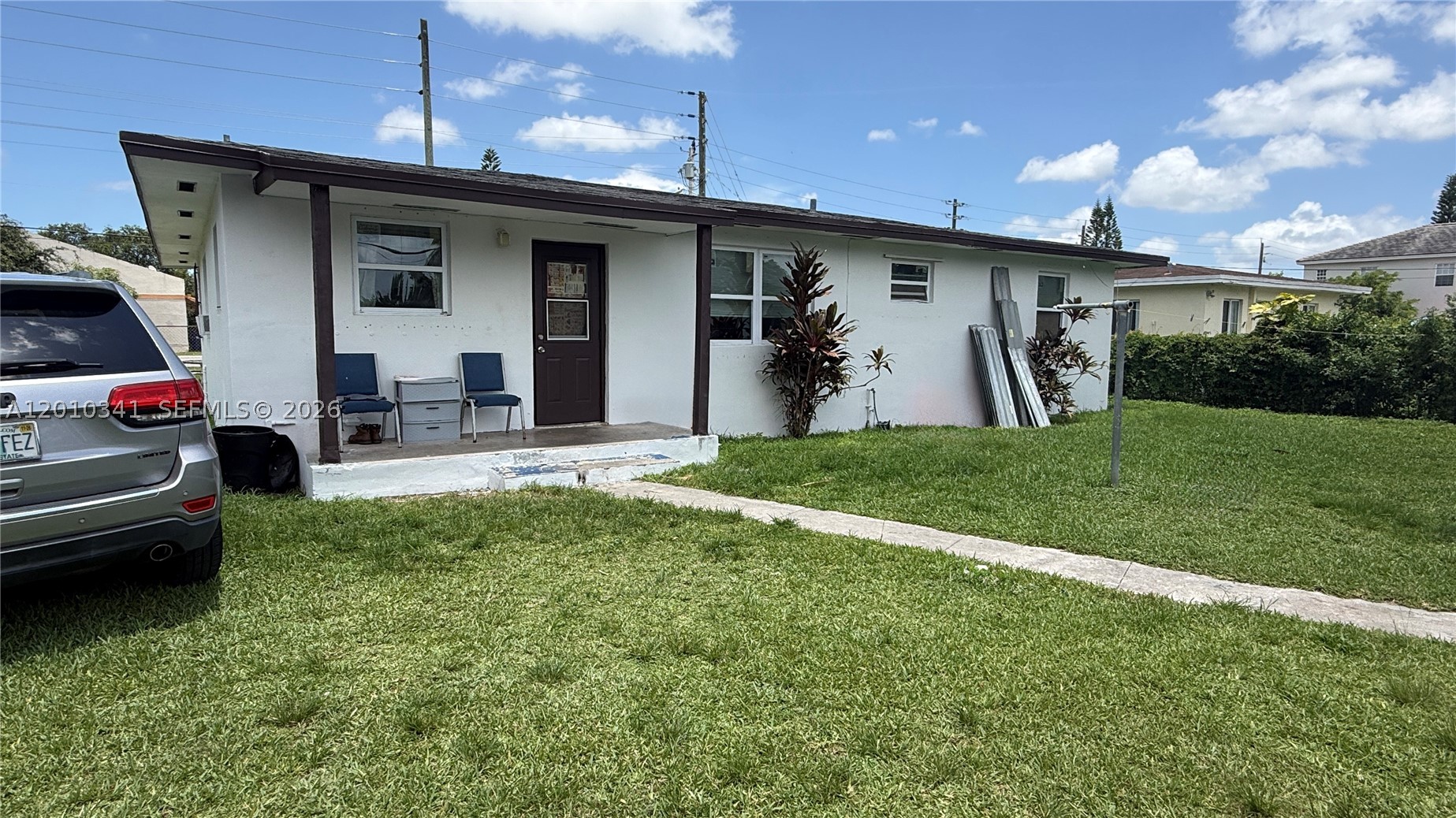 5-bed home in Florida City featuring two separate structures on one lot. Main home offers 3 beds and 2 baths. Detached in-law quarters include 2 beds and 1 bath. Both units are tenant-occupied, do not disturb. Well-maintained with ample parking and space for a pool. Minutes to Florida Turnpike, US-1, Miami-Dade Busway, and Key Largo entrance. Near Florida City Outlet Mall, dining, movie theater, and more. Strong investment opportunity with flexible use. Call or text for details.