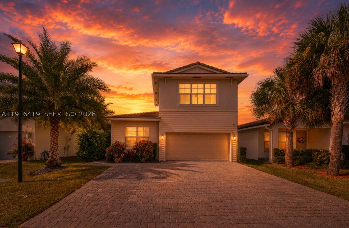 Built in 2021, The highly desired Cisne model! This beautiful 4-bedroom, 3-bathroom home with a 2-car garage offers the perfect blend of comfort, space, and modern style in a prime location. Step inside to a bright, open layout designed for both everyday living and entertaining. The modern kitchen features stainless steel appliances and flows seamlessly into the main living areas, creating a warm and inviting atmosphere. Three of the bedrooms are conveniently located downstairs, including one of the primary suites that has a spacious en suite with dual vanities, walk in shower & a large custom walk in closet. Upstairs, the second primary suite features a large walk in closet & a full bathroom, providing excellent flexibility and privacy. The spacious private backyard is perfect for relaxing or hosting gatherings. Owner also extended driveway and can easily fit three vehicles. Located in the vibrant city of Deerfield Beach, Veleiros offers resort-style amenities and proximity to top-rated schools, shopping, beaches and great value. Call today!