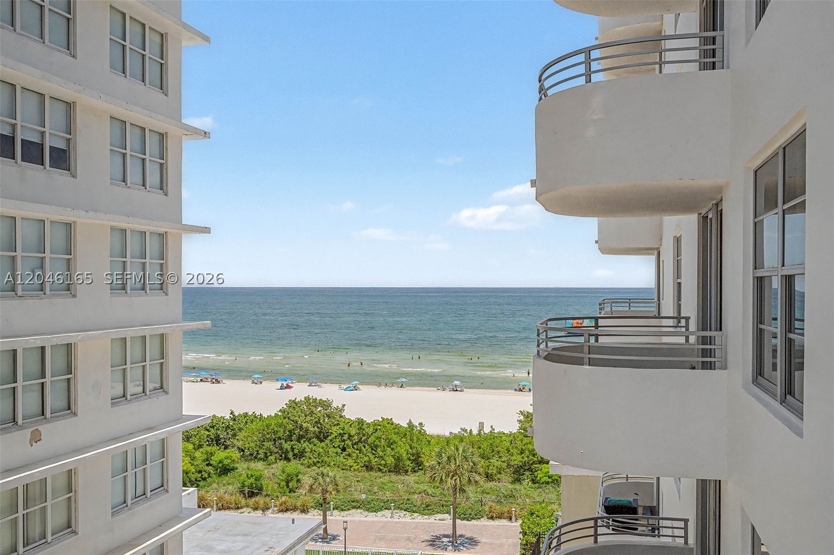 Amazing opportunity for a beautiful unfurnished unit. Discover Miami Beach living at its finest in this Tommy Bahama-inspired unit at Oceanside Condominium Association, Unit 7B. The building is on first line on beach. direct access to beach walk and beach. Redone unit with beautiful view. Full amenity building. Call to show. This 2-bedroom, 2-bathroom home boasts 1,047 square feet of stylish comfort with partial ocean views and a spacious balcony. The kitchen features new appliances and a dishwasher. Enjoy amenities like concierge, valet parking, gym, pool and more as billiard room and basketball courts. This high-rise gem offers the perfect blend of modern convenience and tropical charm. Don't miss out on this Miami Beach retreat!
