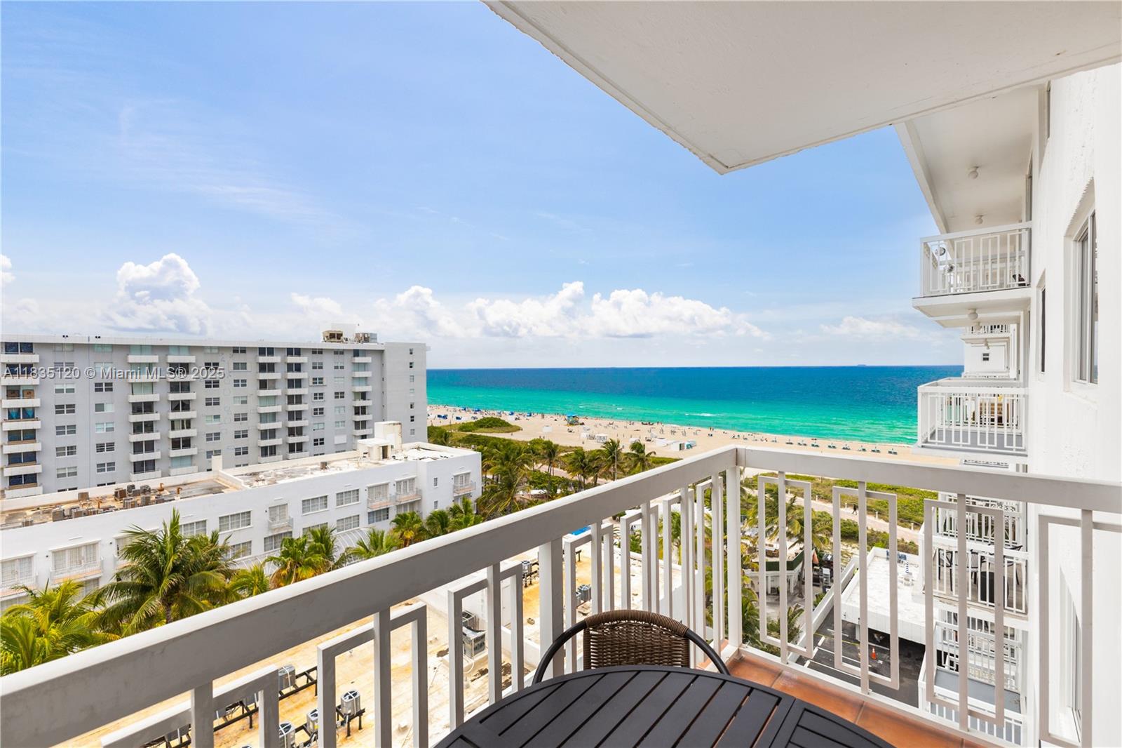 Amazing wide open ocean views from this high floor, updated condo- a hard to find combination in oceanfront South of 5th St neighborhood! Parking available for an additional $50k. Spacious balcony to take in the majestic views, impact windows & doors, porcelain tile floors throughout, marble bath w/glass shower doors & pedestal sink, open kitchen w/granite countertops & stainless steel appliance including side-by-side fridge & flat top range, great closets including 2 walk-ins, & upgrades such as smoothed ceilings, upgraded doors, & Titan water heater. In newly updated bldg w/new Oceanfront heated pool & sundeck, new elevators, new roof, new exterior renovation complete, & new gym in process. Modernized building w/keyless entry system, cable, internet & complimentary beach service. (Great tenant $3500/m can stay or go).
