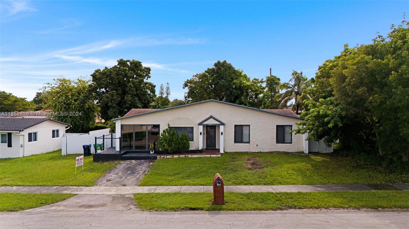This Beautiful single-family home, 3Bedrooms, 2Bathrooms and a Den that could be converted into another bedroom !! Offers a great living space, completely remodeled, open space concept, Master bedroom with master bathroom(Roman tub and shower) and a huge walk in closet with organizers, all rooms with lots of storage place, centrally located minutes away from the turnpike and the US 1.
Roof it is only 5 years old, huge Back yard with bricks and aluminum roof, lots of space for a pool, impact windows and best of all No HOA! . The Green pace loan will be paid off at closings, this will reduce the current amount of property taxes that is currently being paid, see attachments