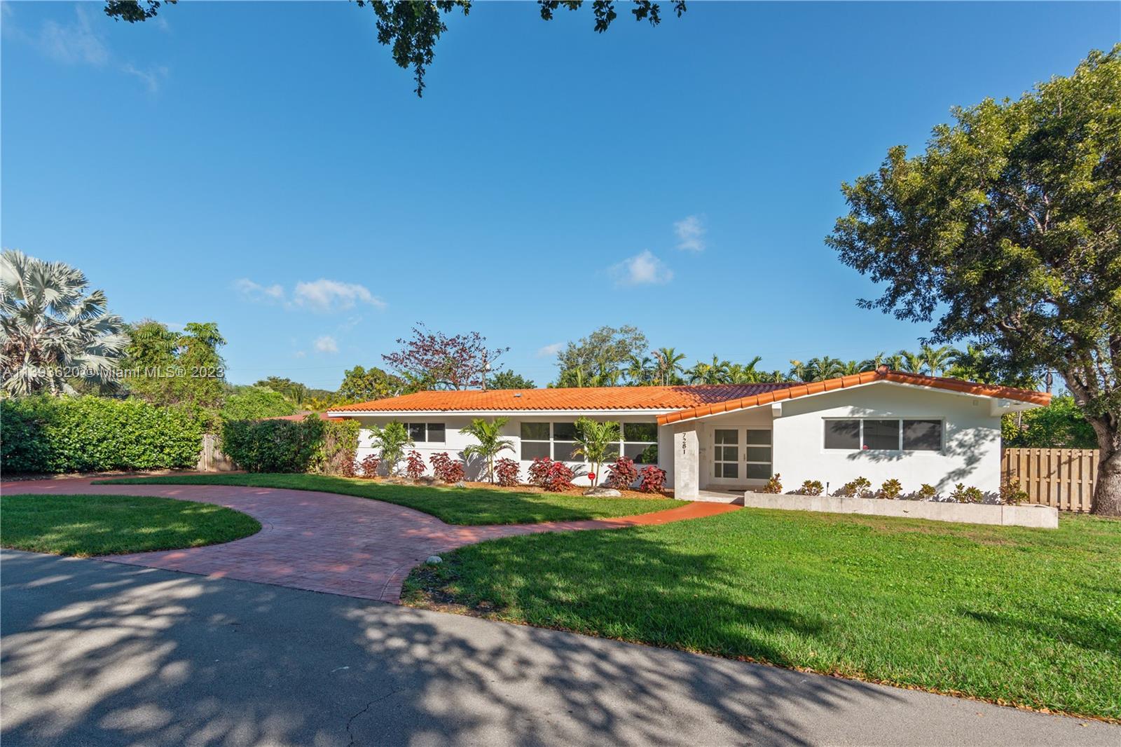 Great completely renovated property located in the heart of Pinecrest.  Enjoy living in this centrally located, quiet neighborhood.  The property features an open floor plan with 4 bedrooms and 3 bathrooms.  Top notch kitchen design with Bosch appliances, Italian cabinetry and quartz countertops.  Bathrooms have marble and European fixtures.  PGT impact windows/doors.  Newly installed state of the art A/C, electrical, plumbing, tankless water heater, alarm and more!  Large open terrace overlooks the pool and backyard.  Prewired for cameras.  Don’t disturb the tenants, by appointment only.  Available July 19th, come see it!