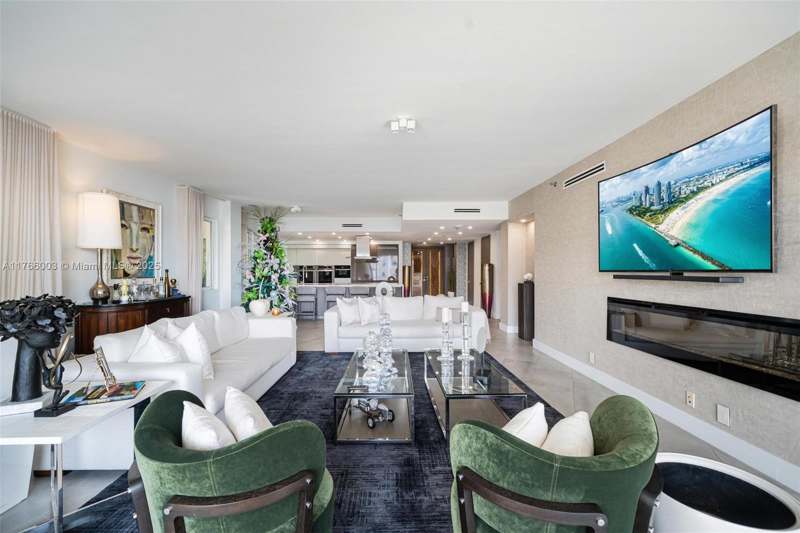 This exclusive bayfront residence is located in Fisher Island – the secret cove of millionaires and celebrities offering private beaches, golf course, tennis, padel, and so much more – the symbol of elite Miami living. Residence 2026 has been fully remodeled and features 3 bedrooms, 3.5 bathrooms and offers serene water views overlooking Biscayne Bay. The living area effortlessly transitions into the dining area and open kitchen which features Thermador appliances, wine fridge, and an island with bar seats. The home includes private parking and storage.