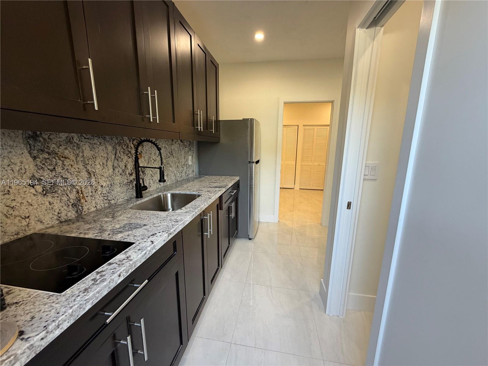 Beautifully remodeled 1 bedroom, 1 bathroom efficiency available for rent at 10191 SW 203rd Terrace! This updated unit features modern finishes, a stylish kitchen, upgraded bathroom, and fresh flooring throughout. The space is bright, clean, and move-in ready.
Rent includes water, electricity, and WiFi, making it a hassle-free and affordable option. Perfect for someone looking for a comfortable and private living space in a great location.
Don’t miss this opportunity, schedule your showing today!