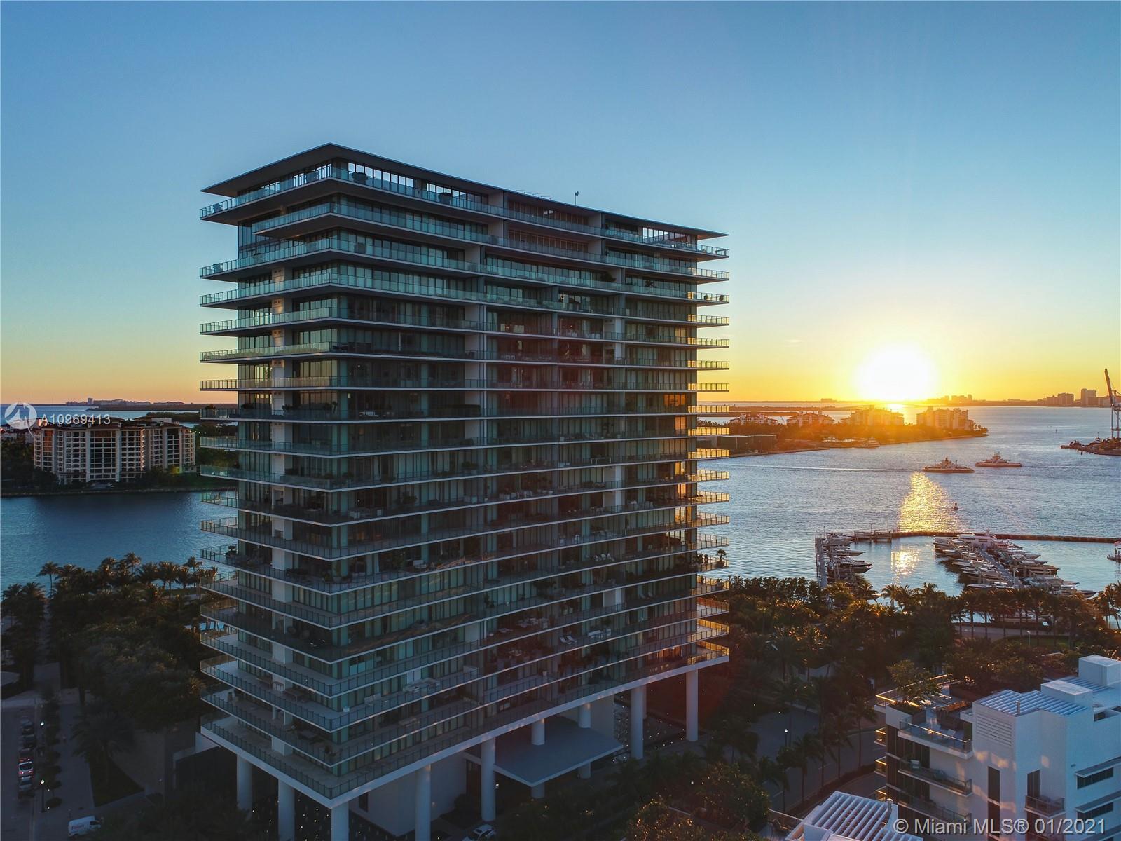 Sophistication & Style South of Fifth! Elegant Entertainer’s Dream at Apogee where Wide Open Entertainment Spaces meet soaring 10ft ceilings to accentuate the finest of art collections. Blue Skies & Sparkling Ocean beckon from every window. Unique & Spacious, this 3,104sf 3BR was specially converted to a grown-up 2BR space, maximizing Open Living Area & Cocktail Party Seating, incl 1000+sf Covered Outdoor Terrace with a BARBECUE!. Oceanside Eat-in Kitchen w/Gas Stove/DOUBLE Ovens&Warmers&Dishwashers. Breathtaking views of the Ocean/Fisher Island/Miami & Miami Beach Skylines. Miami's most exclusive address, Apogee has only 67 residences, world-class security, private elevator foyer entry, stunning amenities, 11ft deep terraces w/outdoor kitchens, private 2.5 Car A/C garages & much more!